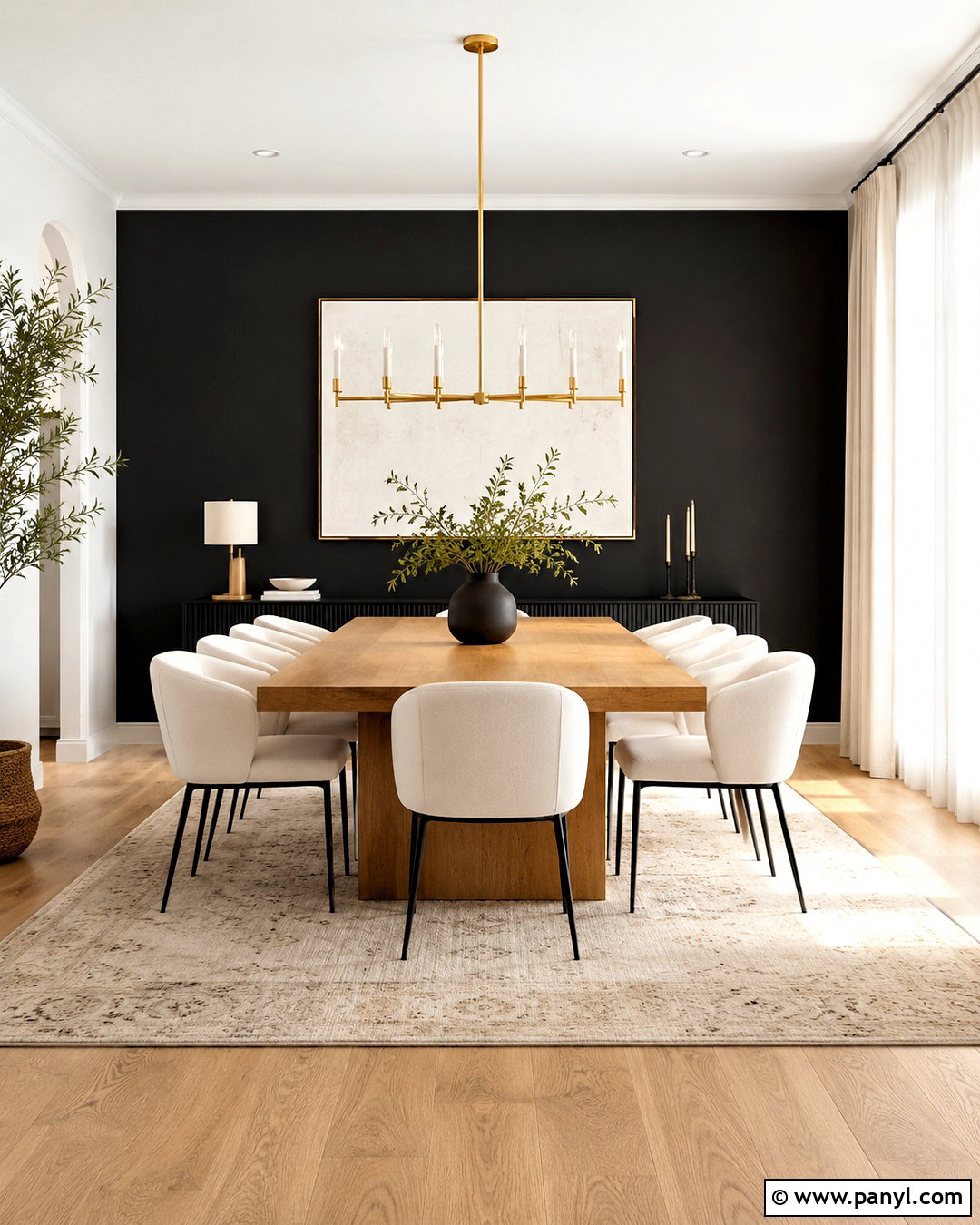 Black Dining Room Accent Wall - 20 dining room accent wall colors