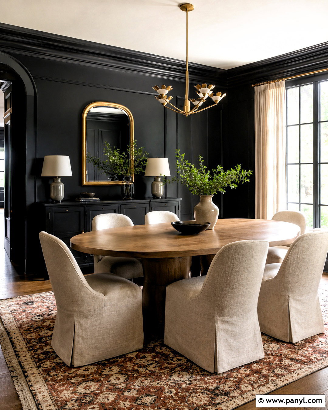 Black Dining Room Walls - 40 Black Painted Walls