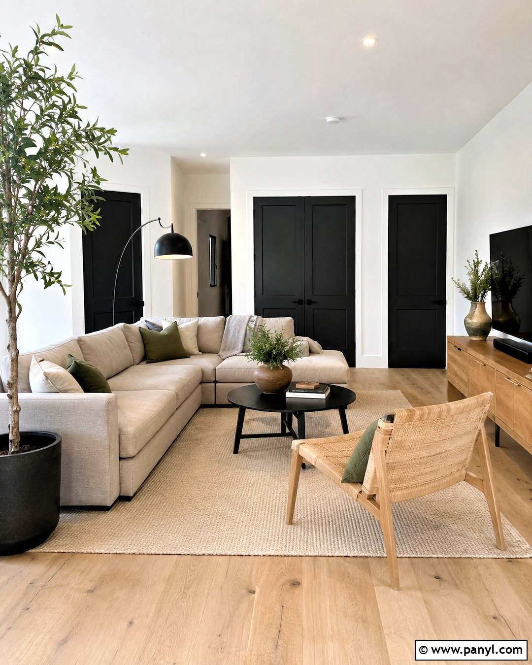 Black Doors With Black Hardware - 35 White Walls Black Doors