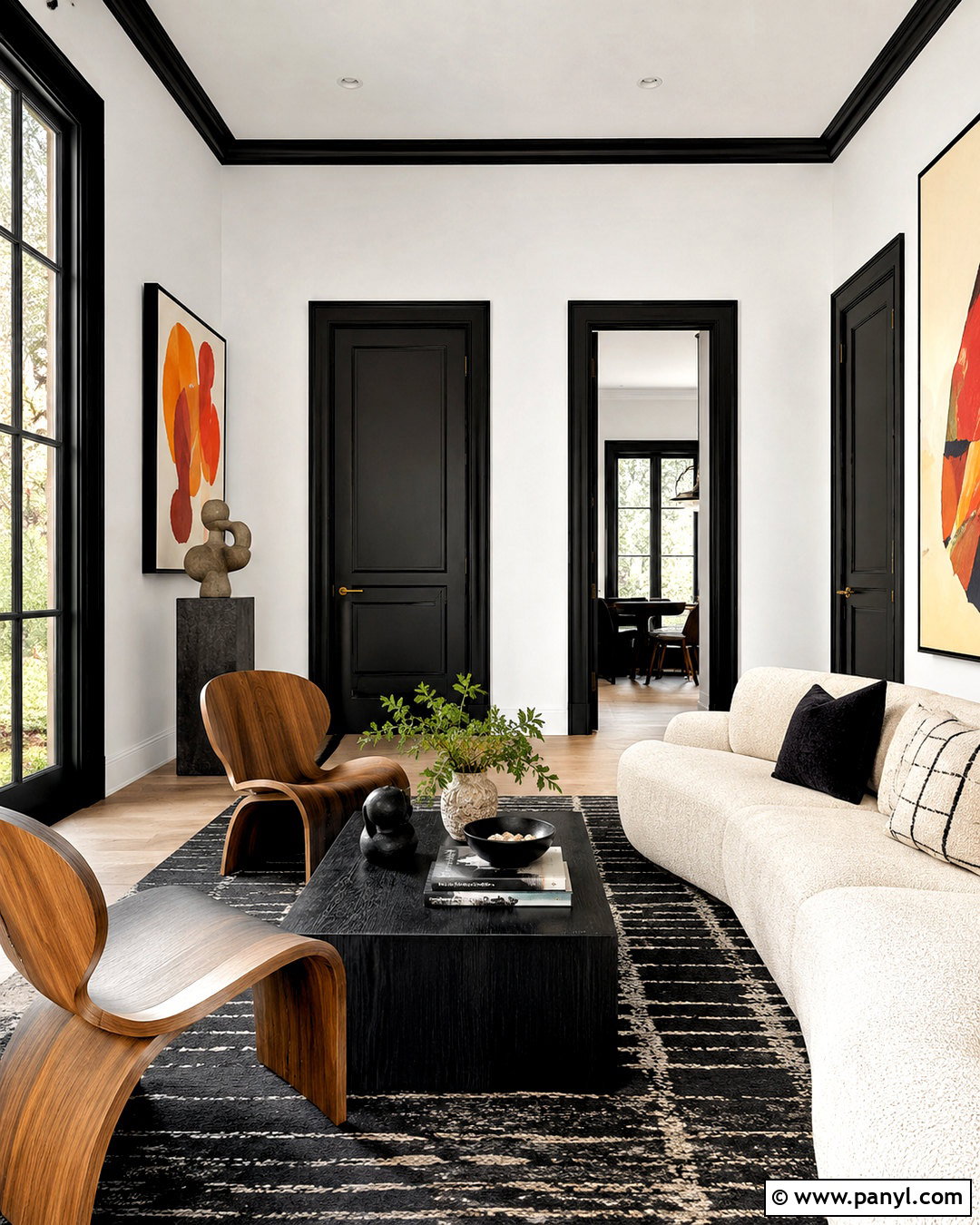 Black Doors With Black Trim - 35 White Walls Black Doors