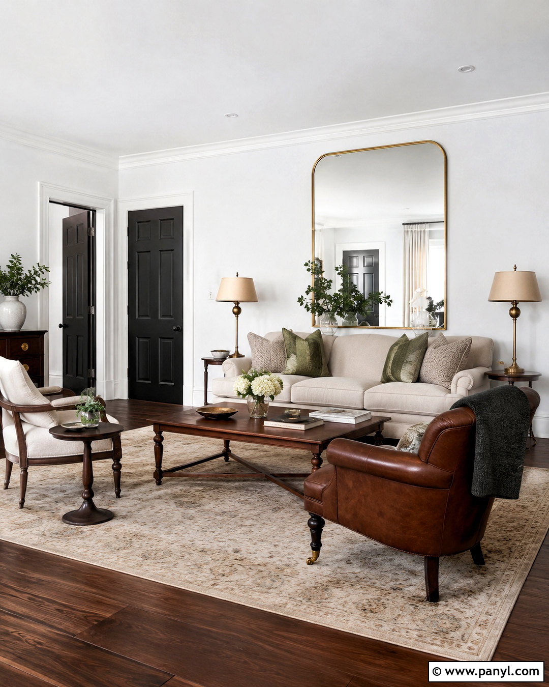 Black Doors With Dark Wood Floors - 35 White Walls Black Doors