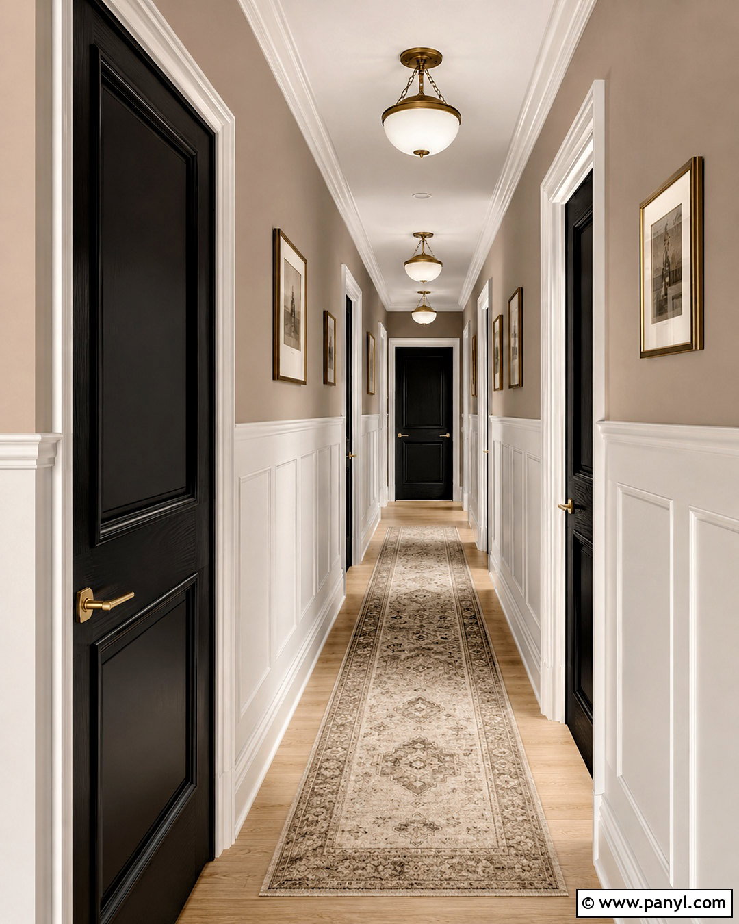 Black Doors With White Board And Batten - 20 black interior doors with white trim ideas