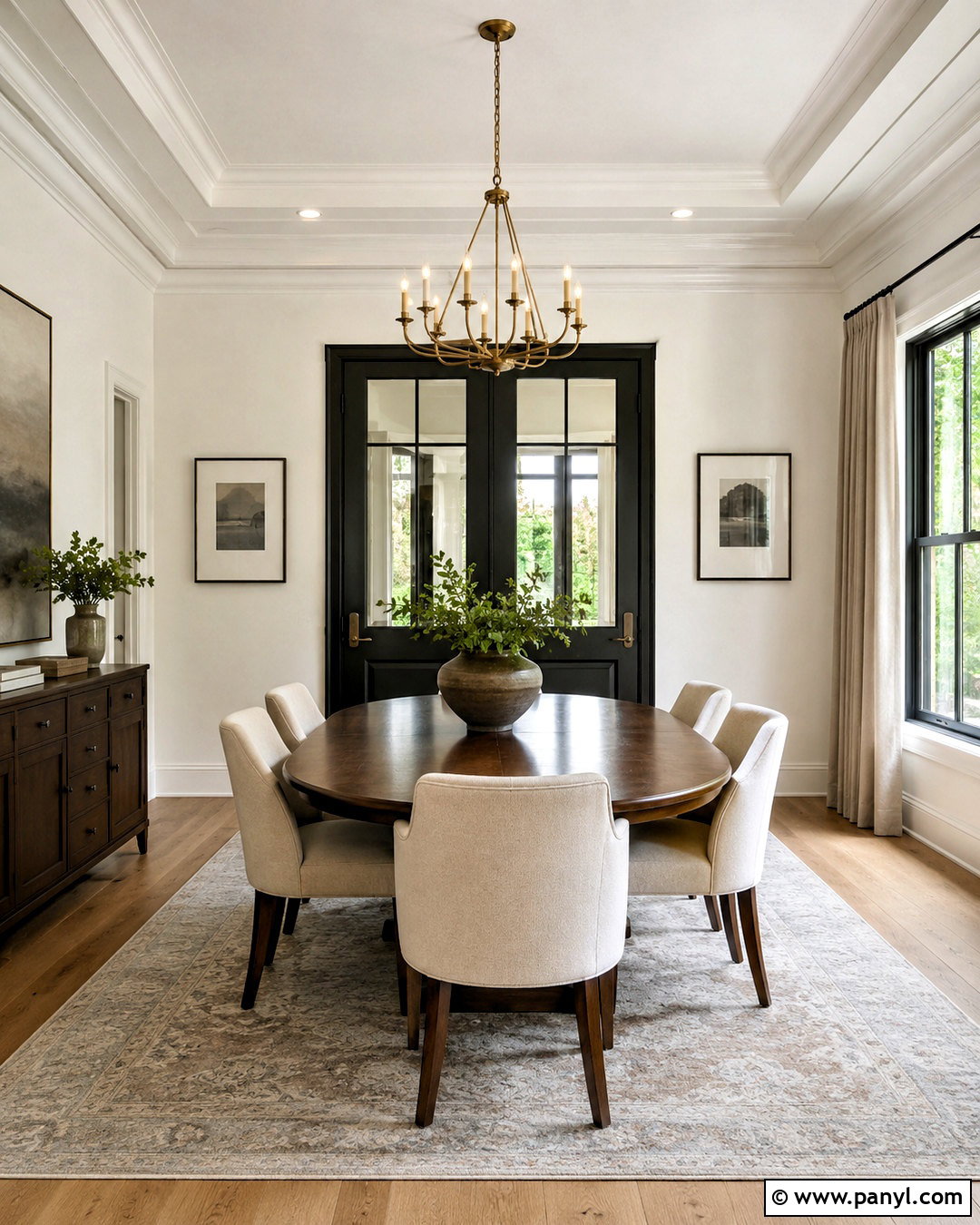 Black Double Interior Doors For A Dining Room - 20 dark doors interior ideas