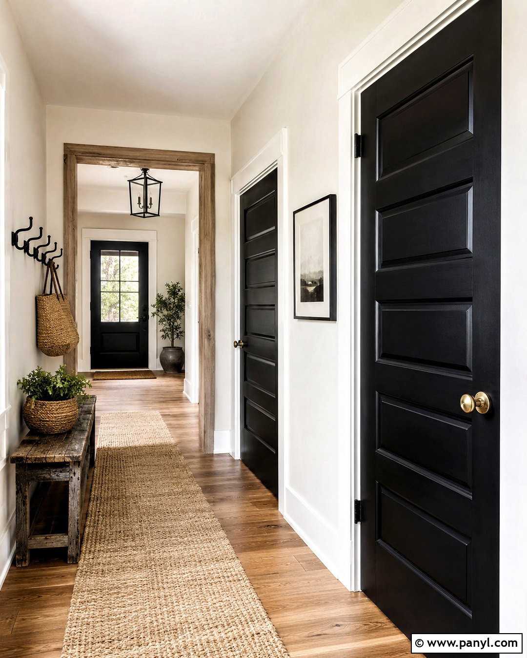 Black Farmhouse Doors With White Trim - 20 black interior doors with white trim ideas