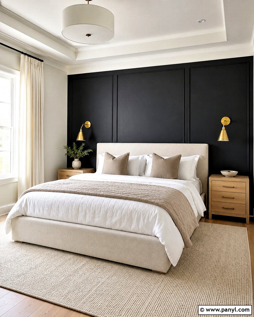 Black Feature Wall Bedroom - 20 dark feature wall bedroom ideas