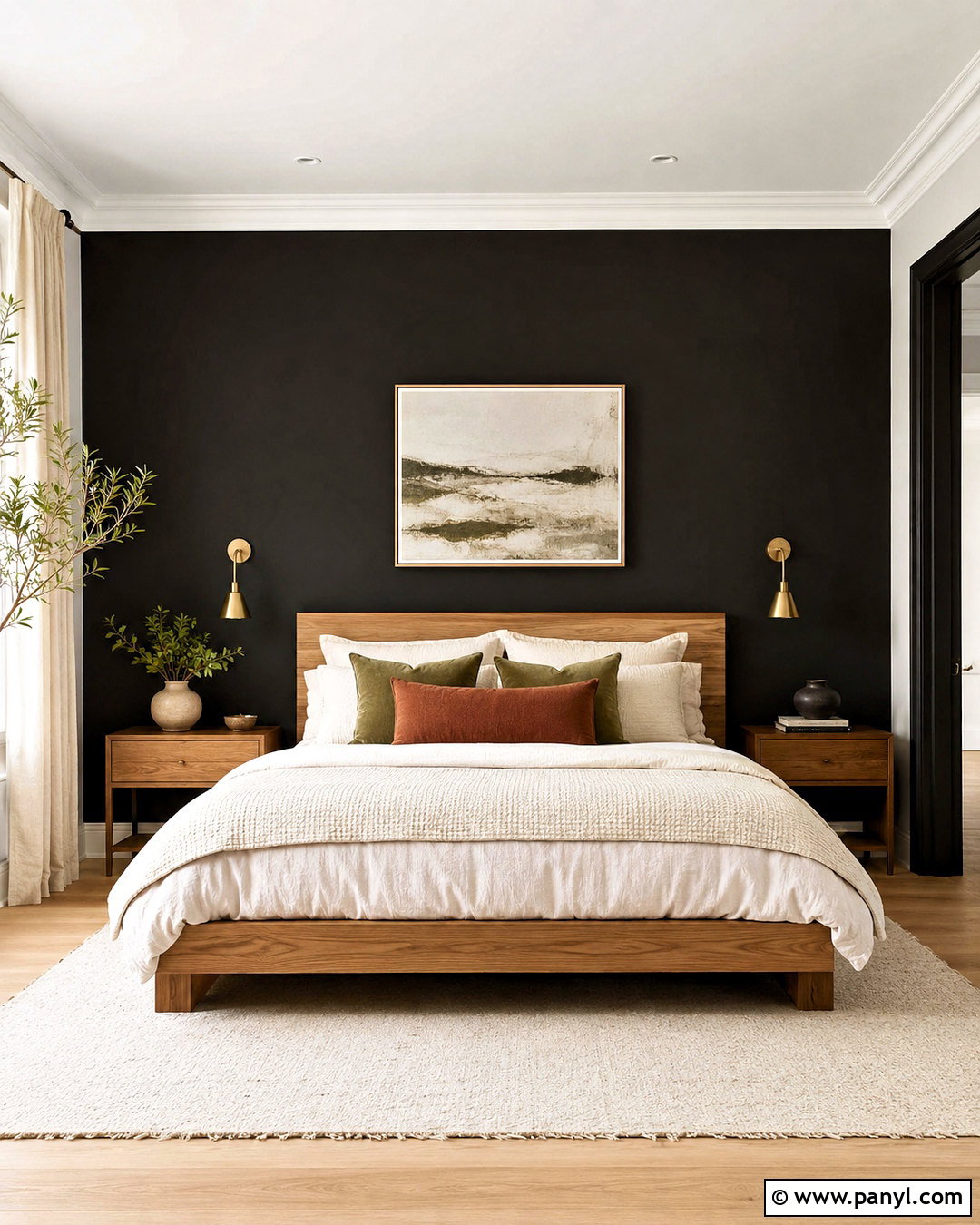 Black Feature Wall Bedroom - 40 Black Feature Wall Ideas