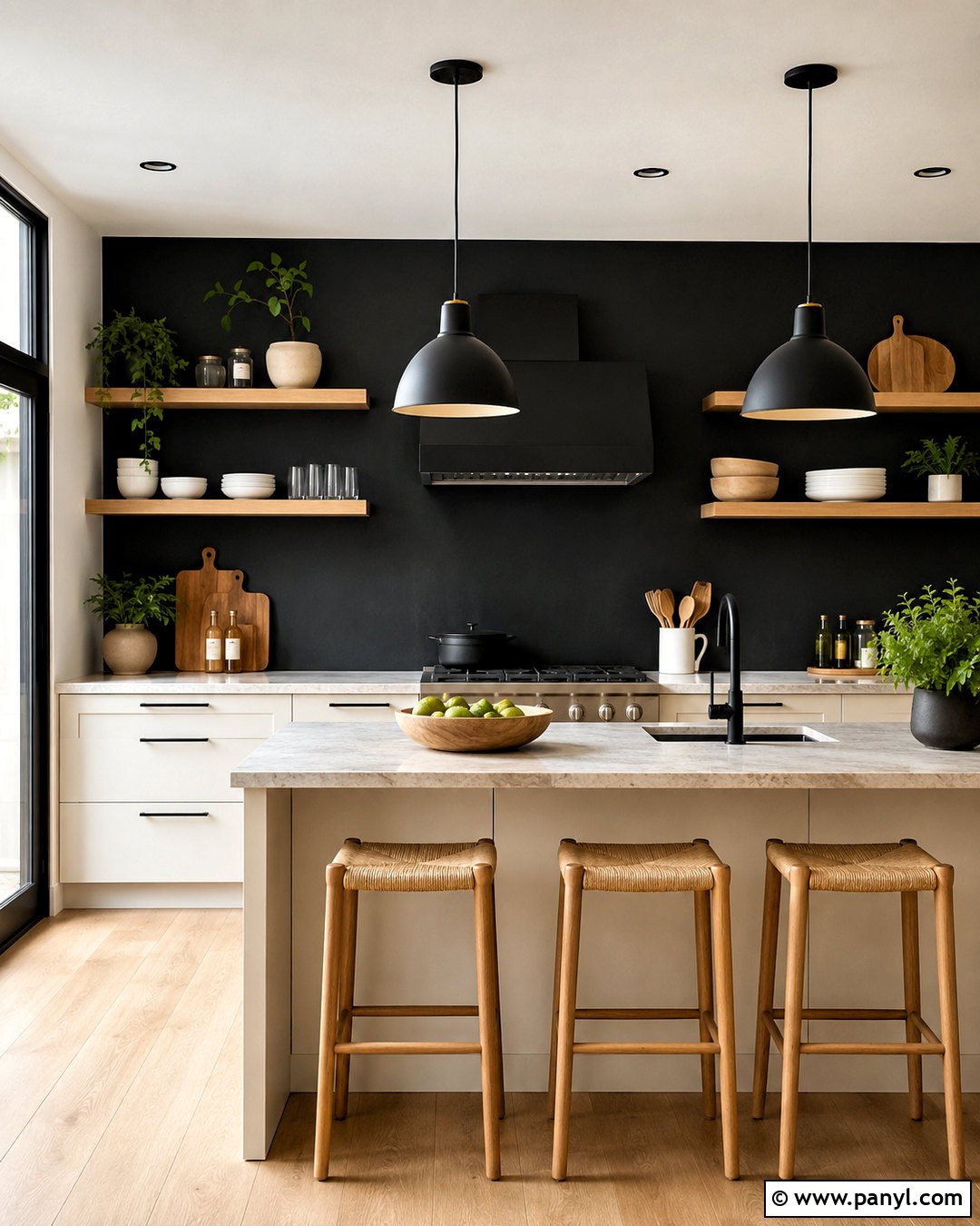 Black Feature Wall Kitchen - 40 Black Feature Wall Ideas