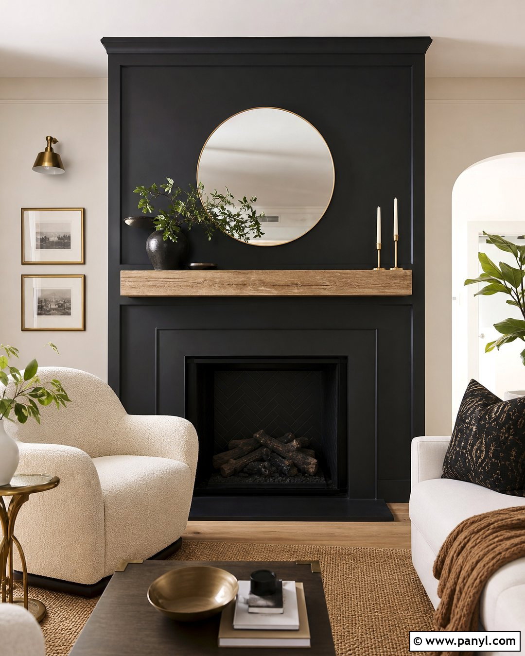 Black Fireplace Accent Wall - 30 accent wall paint colors