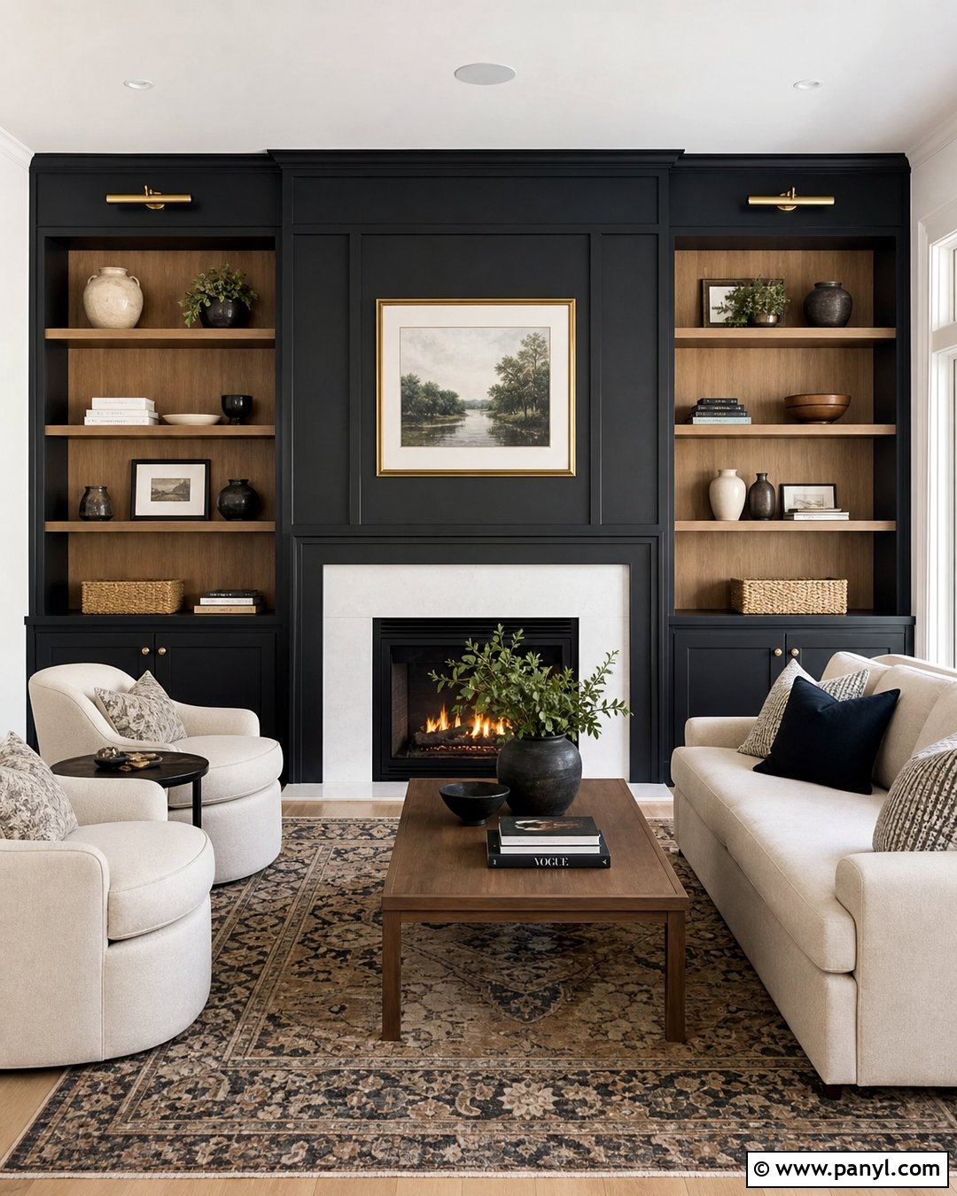 20 Black Accent Wall Fireplace Ideas: Cozy, Dramatic Living Spaces