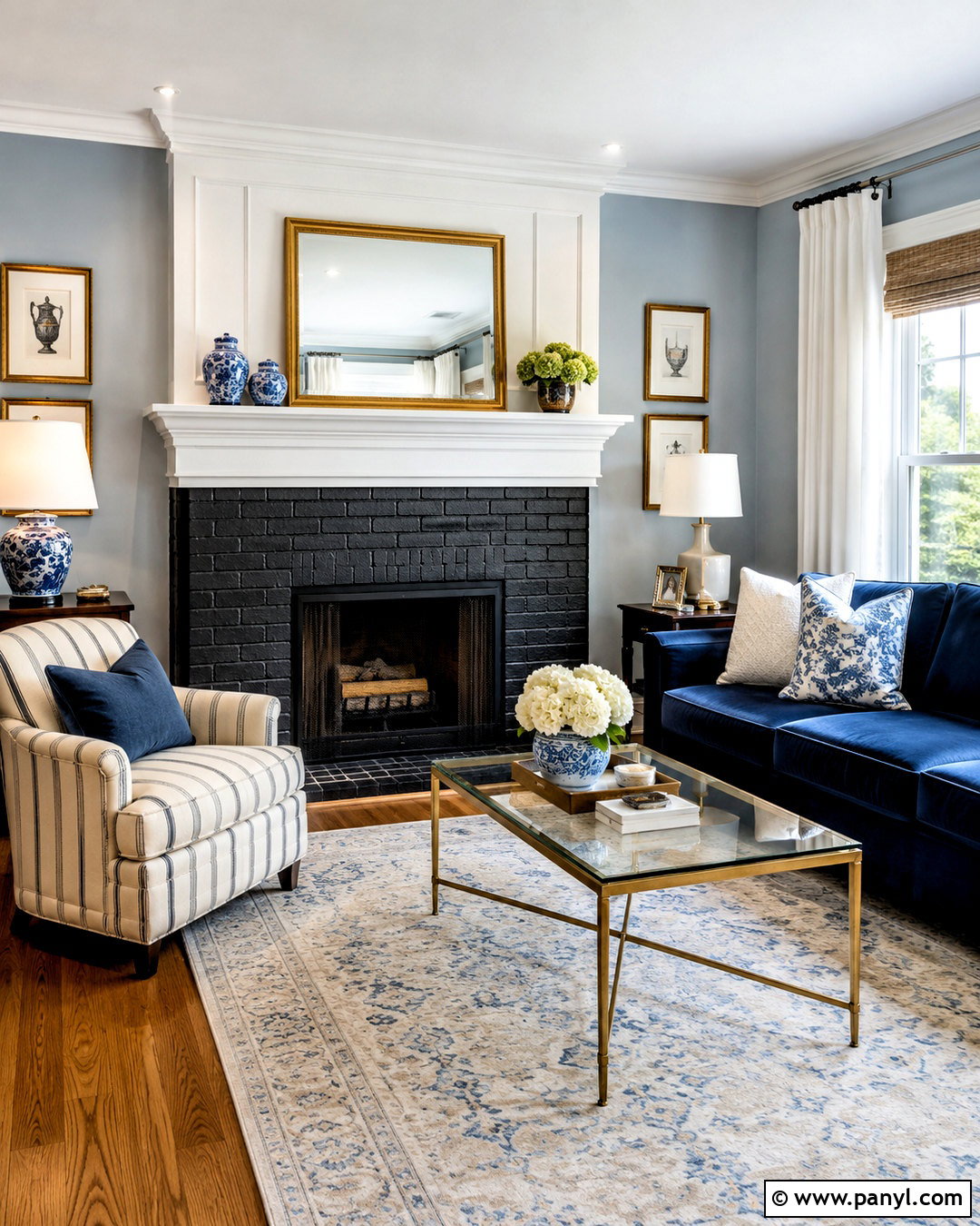 Black Fireplace With White Mantel - 20 dark painted fireplace ideas