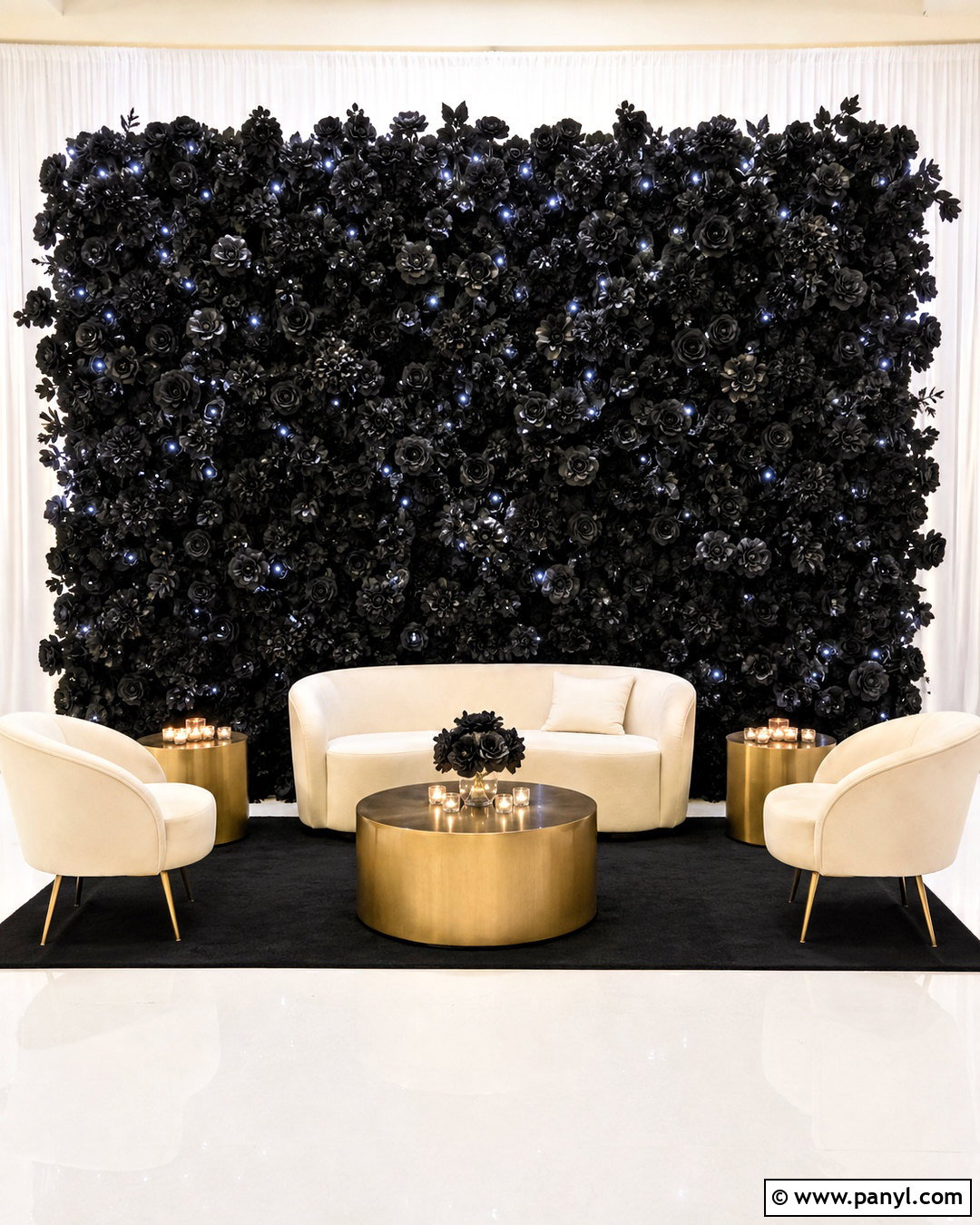 20 Black Flower Wall Ideas for Dramatic, Stylish Home Decor