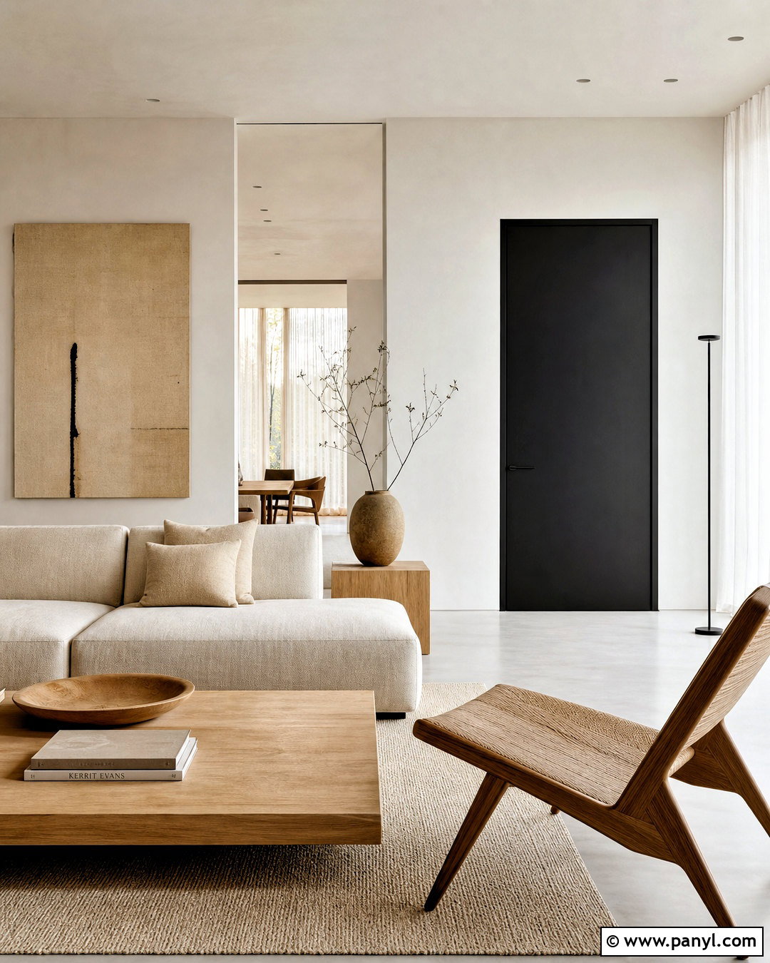 Black Flush Door Minimalist Interior - 20 black door interior design ideas