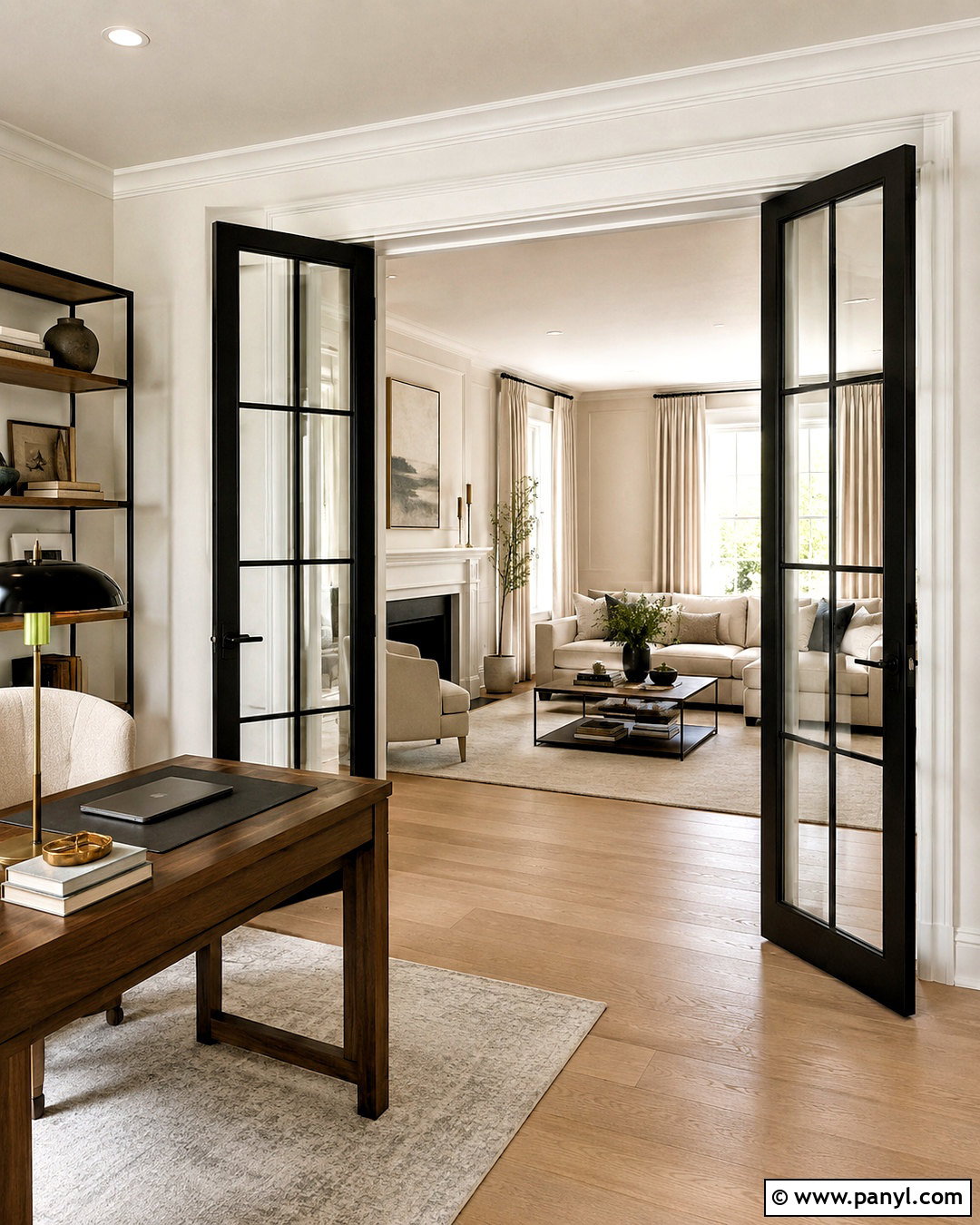 Black French Interior Doors With Clear Glass - 20 dark doors interior ideas