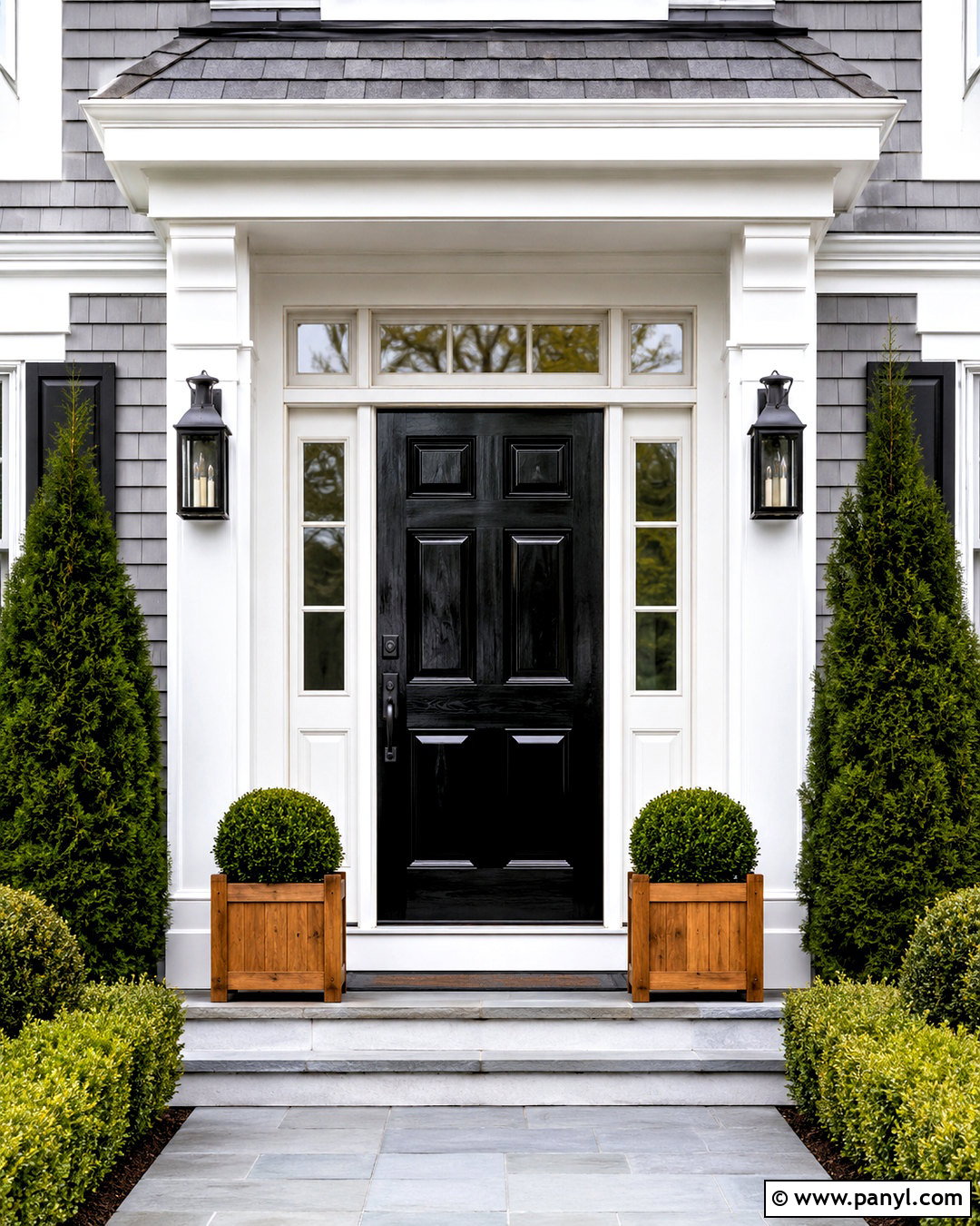 Black Front Door Color - 20 door colours ideas paint colors