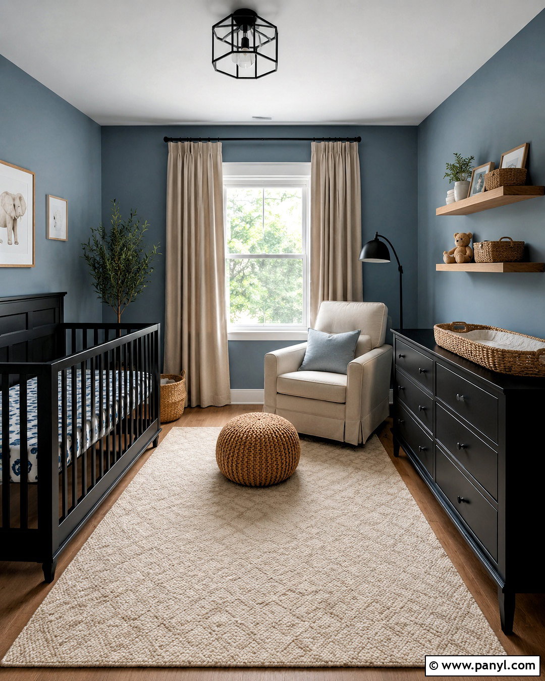 Black Furniture Nursery With Blue Walls - 20 black furniture nursery ideas