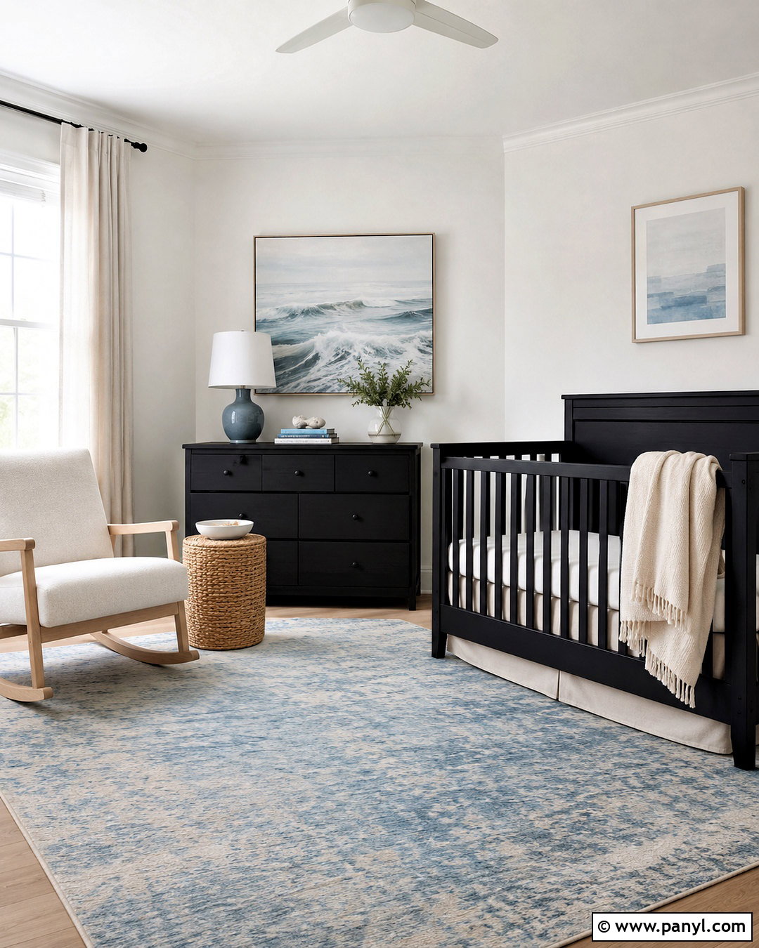 Black Furniture Nursery With Coastal Decor - 20 black furniture nursery ideas