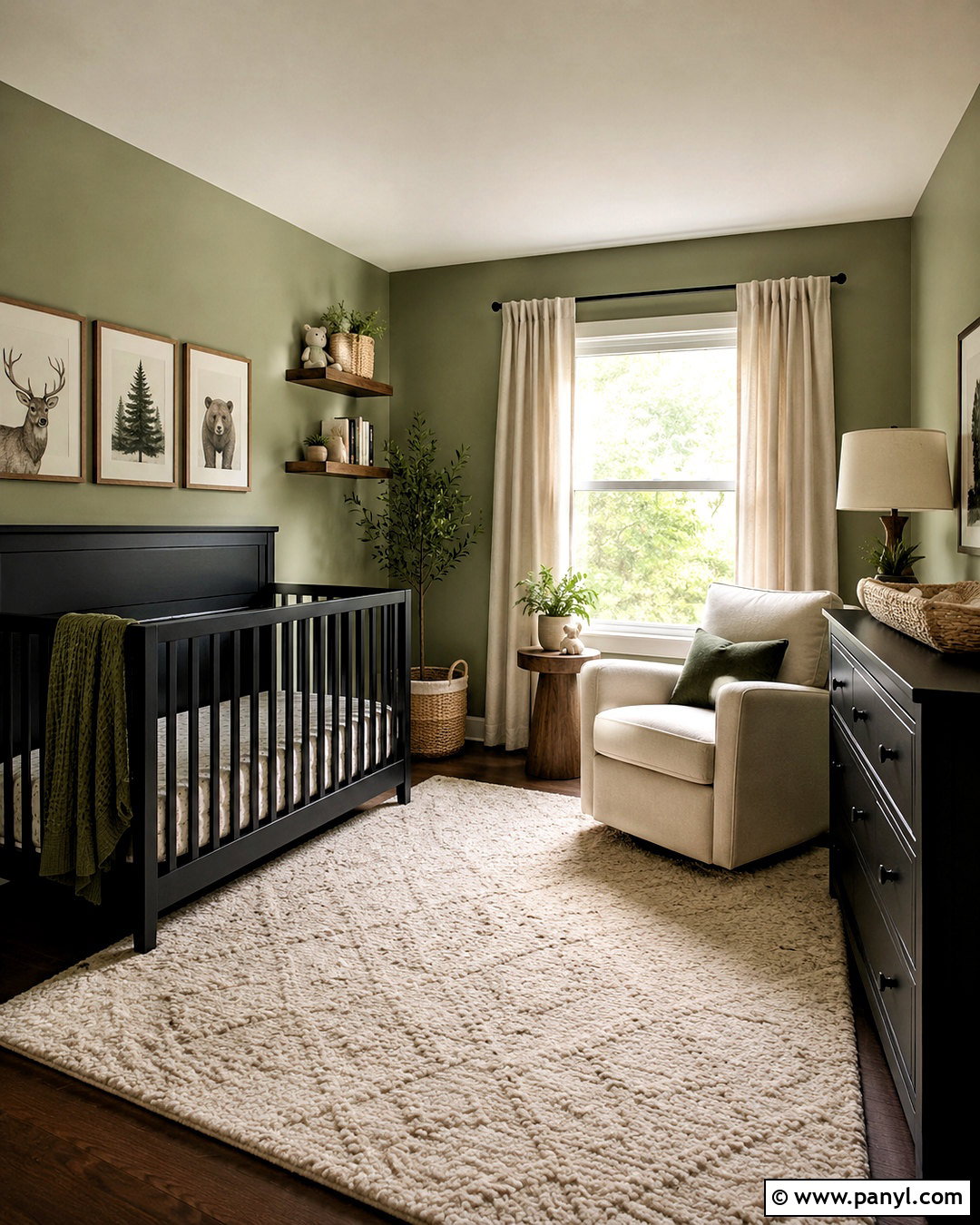 Black Furniture Nursery With Sage Green Walls - 20 black furniture nursery ideas