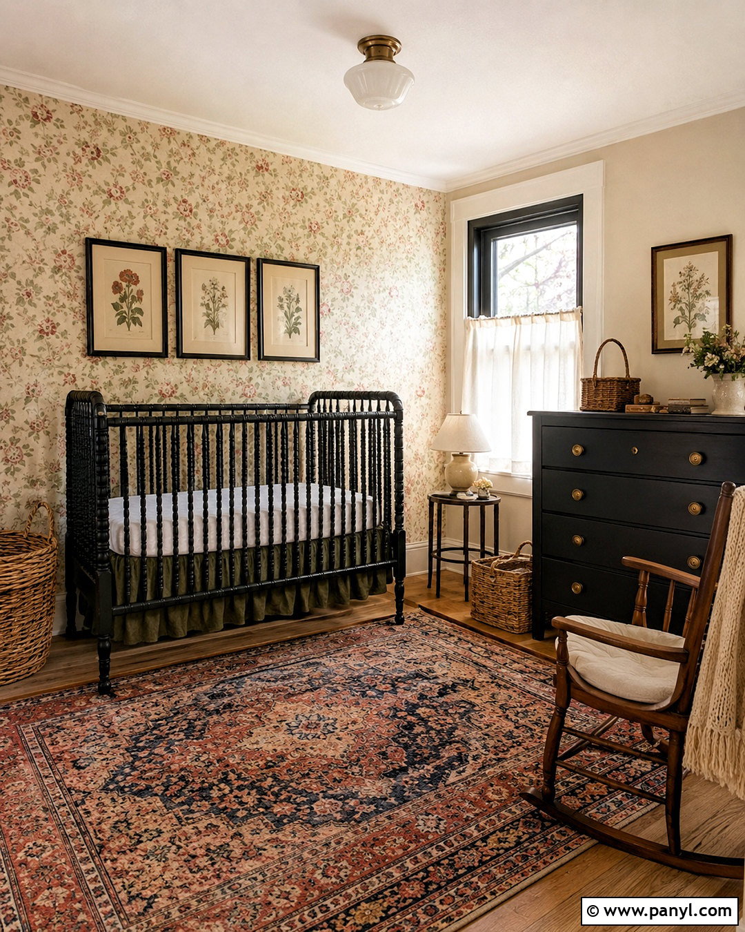 Black Furniture Nursery With Vintage Decor - 20 black furniture nursery ideas