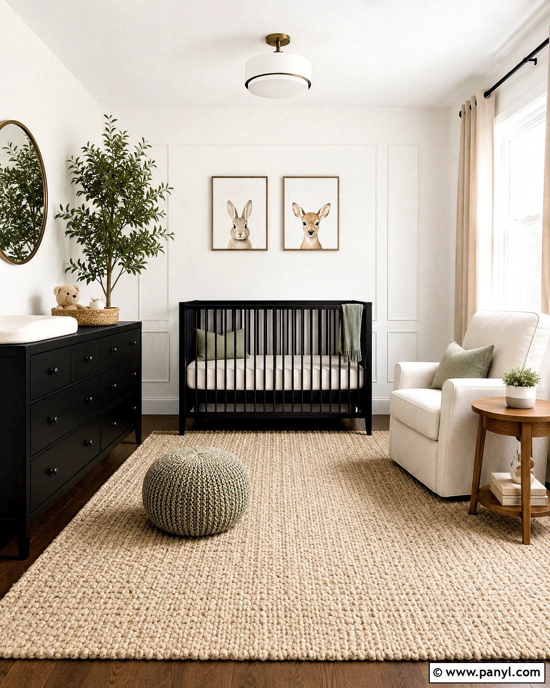 Black Furniture Nursery With White Walls - 20 black furniture nursery ideas