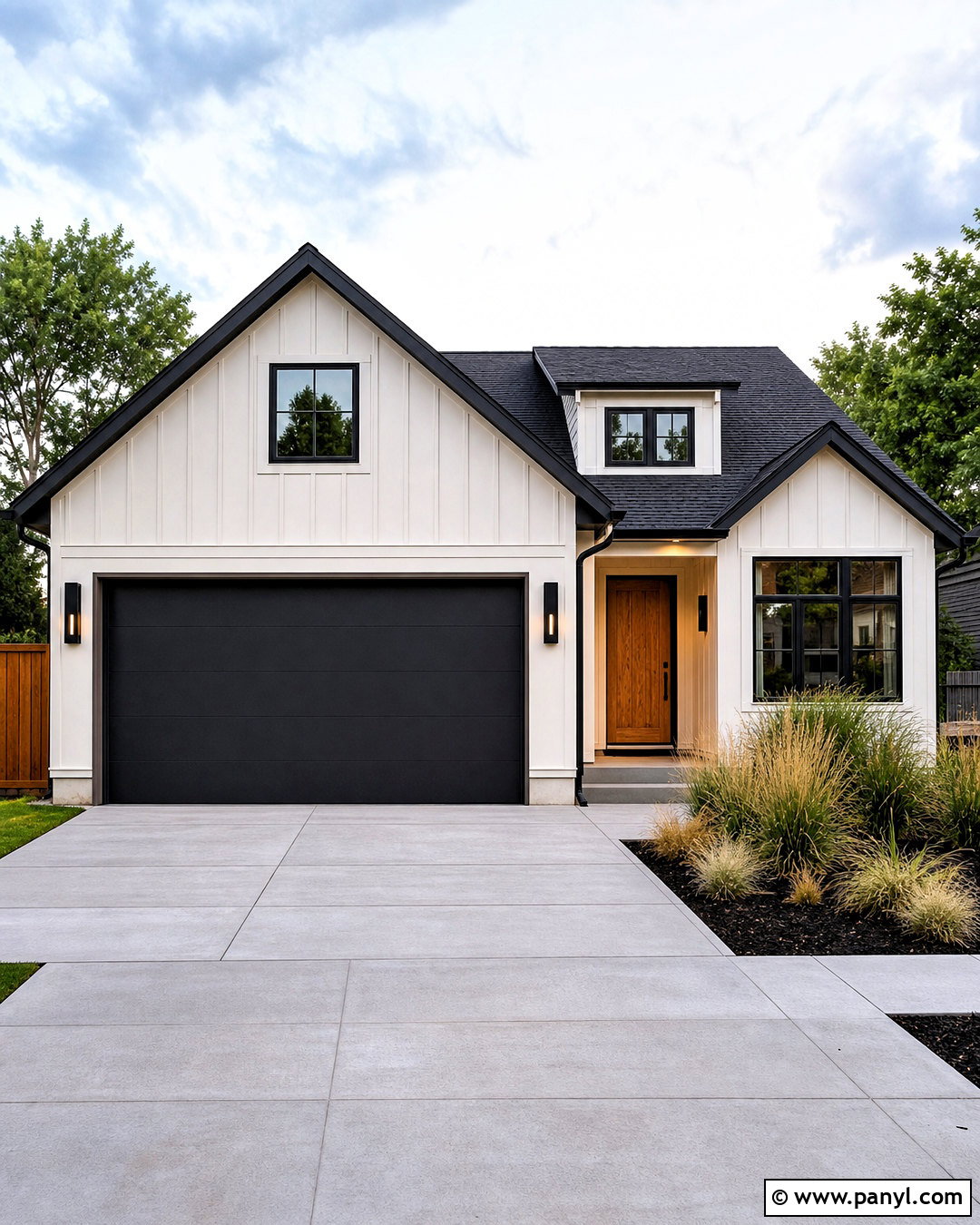 Black Garage Door - 20 garage door paint colors