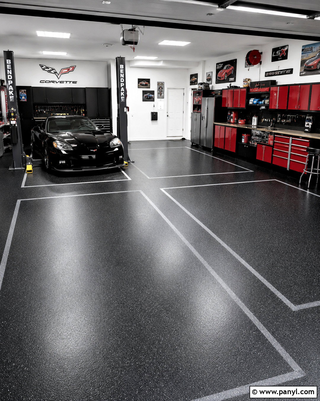 Black Garage Floor - 20 painted garage floors