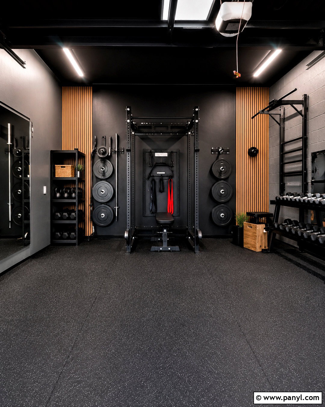 Black Garage Gym Interior - 20 black garage interior ideas