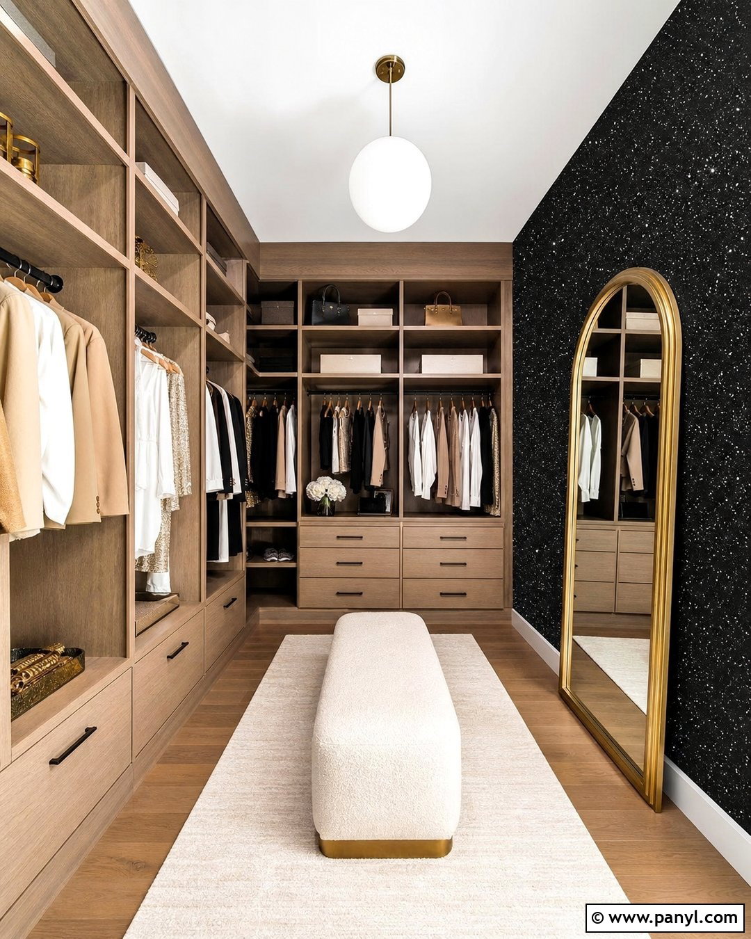Black Glitter Dressing Room Wall - 30 black glitter wall ideas