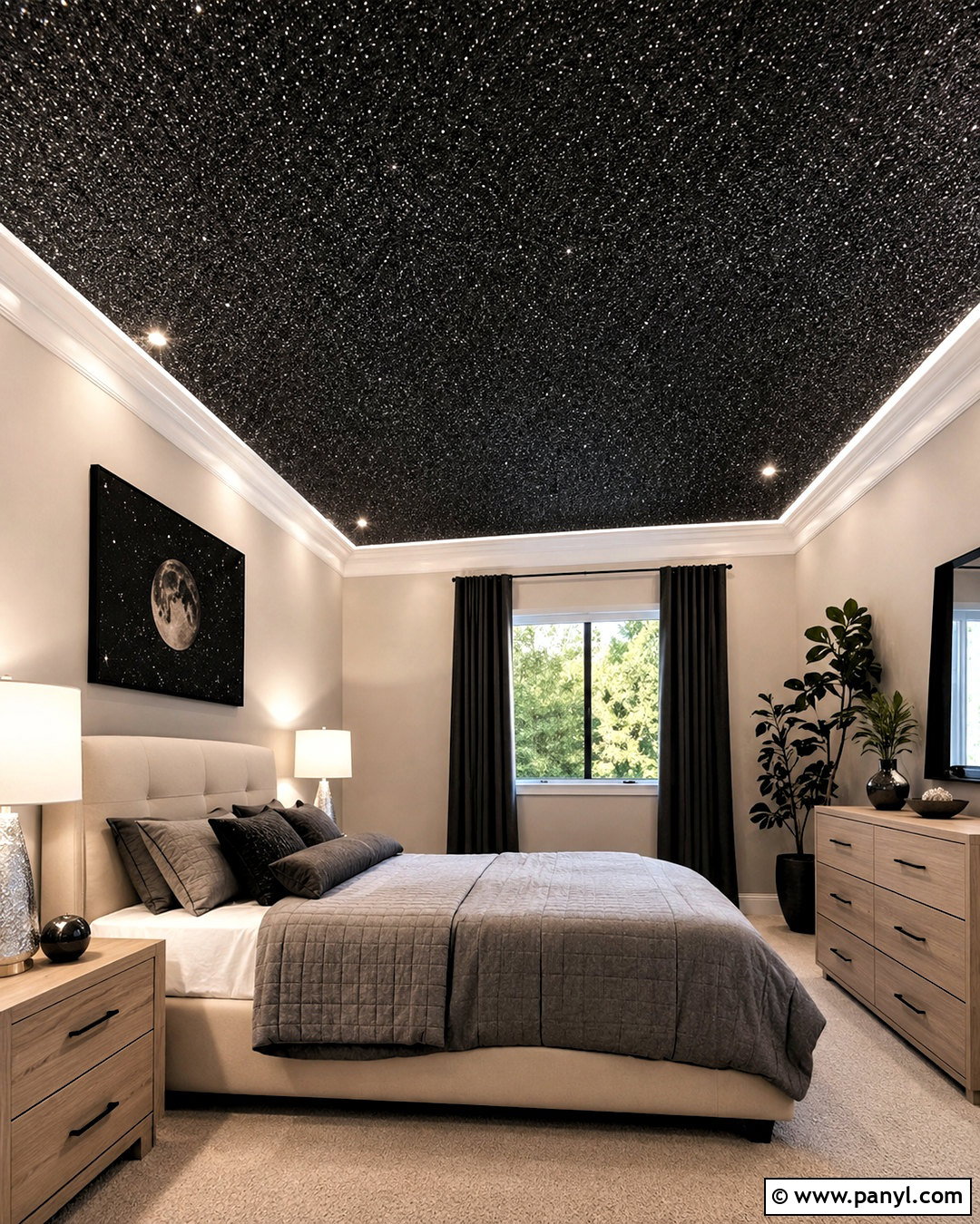 Black Glitter Wallpaper Ceiling - 20 black glittery wallpaper ideas