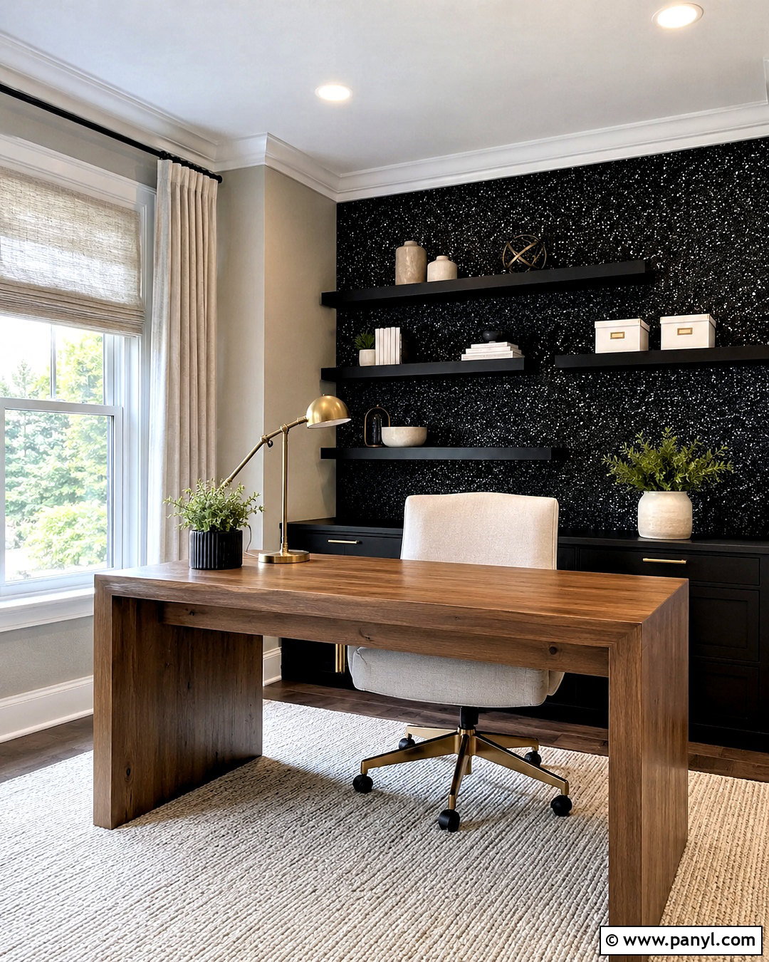 Black Glitter Wallpaper Home Office - 20 black glittery wallpaper ideas