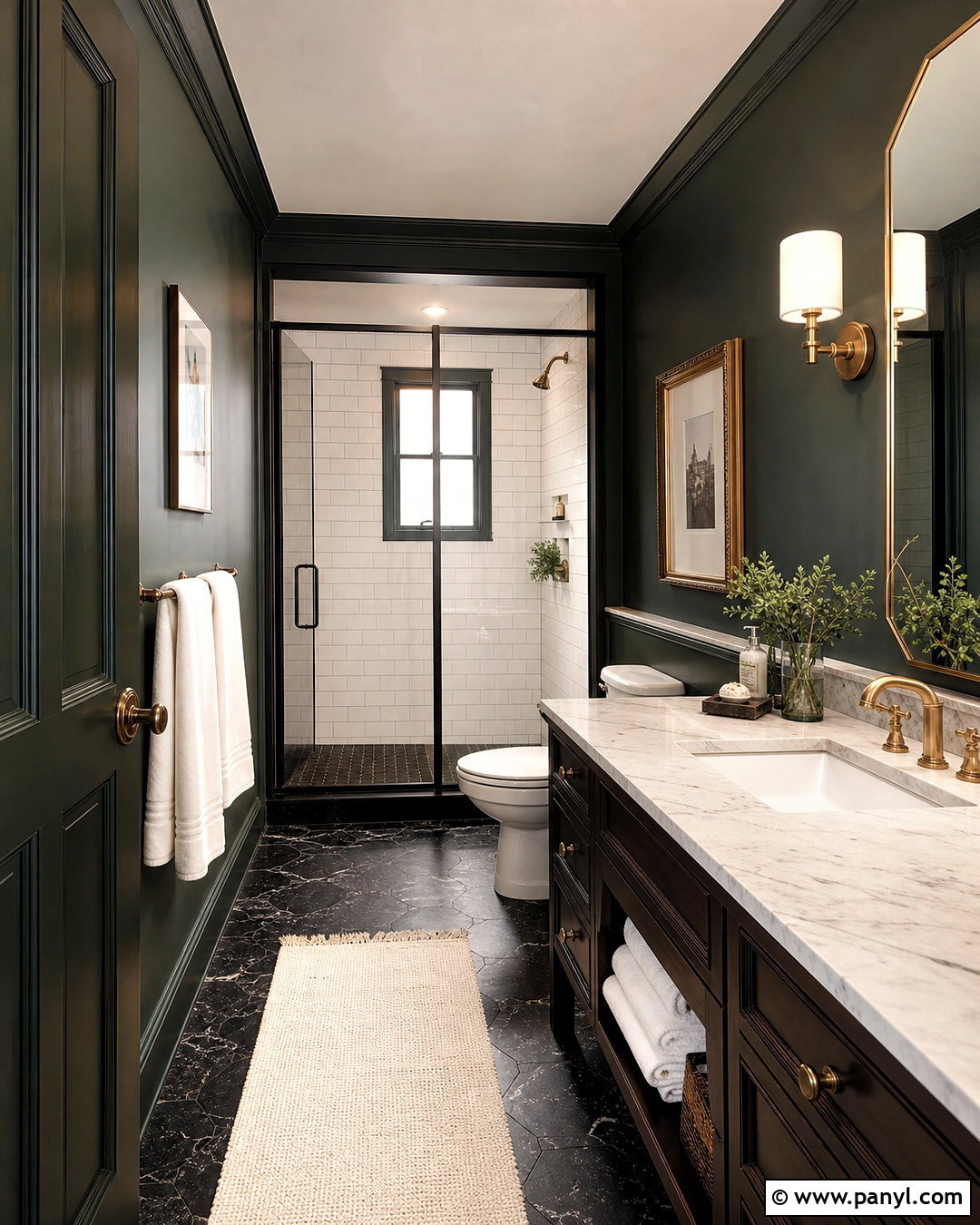 Black Green Bathroom - 20 green bathroom paint colors