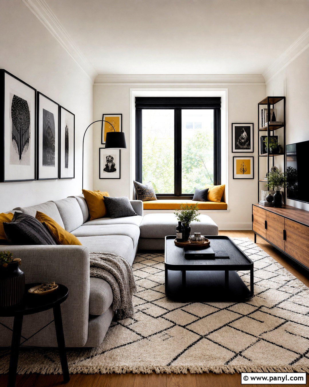 Black Grey And Mustard Living Room - 20 grey and mustard living room ideas