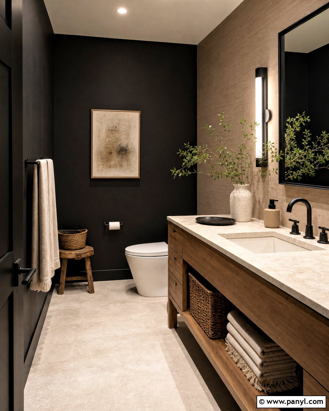 20 Black Guest Bathroom Ideas for a Luxe, Welcoming Retreat