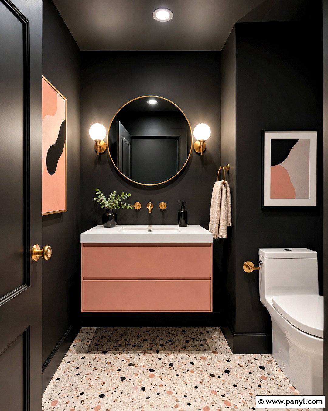 20 Black Half Bath Ideas for a Bold, Polished Powder Room