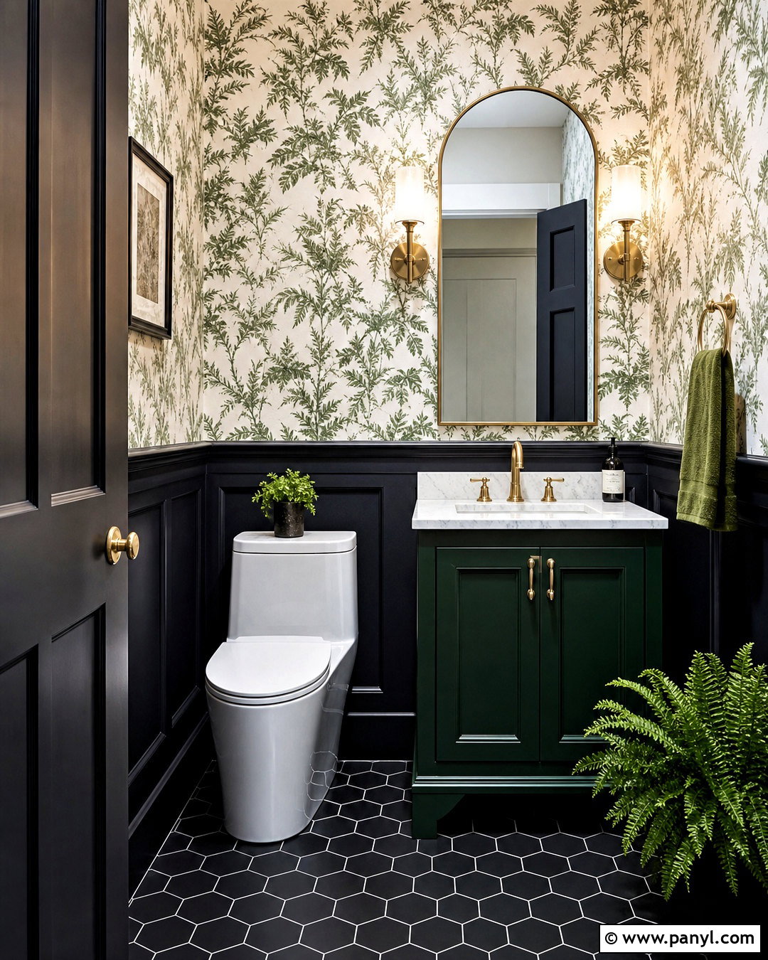 20 Black Half Bathroom Ideas for a Chic, Space-Savvy Makeover