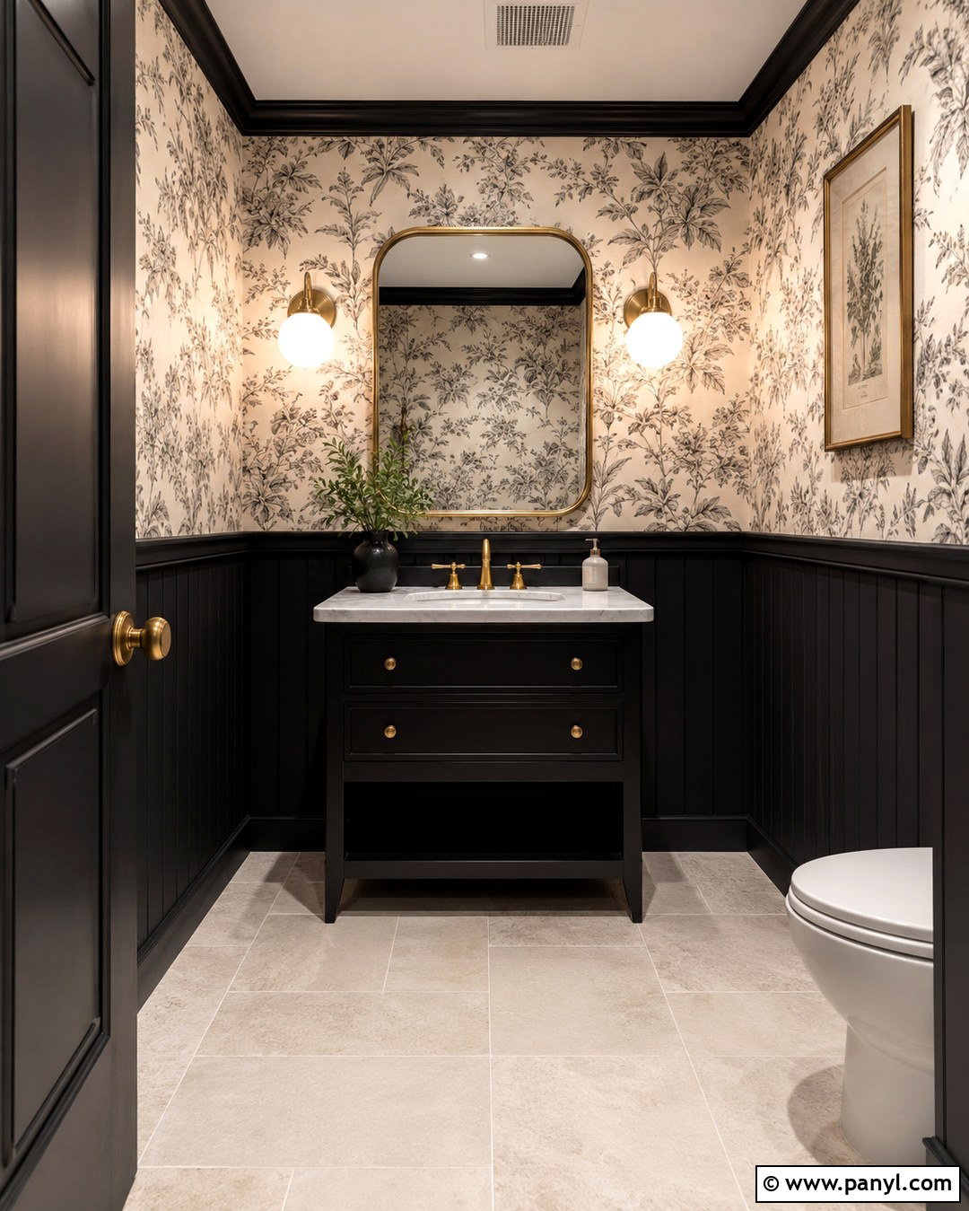 Black Half Beadboard - 20 Half Beadboard Wall Paint Colors