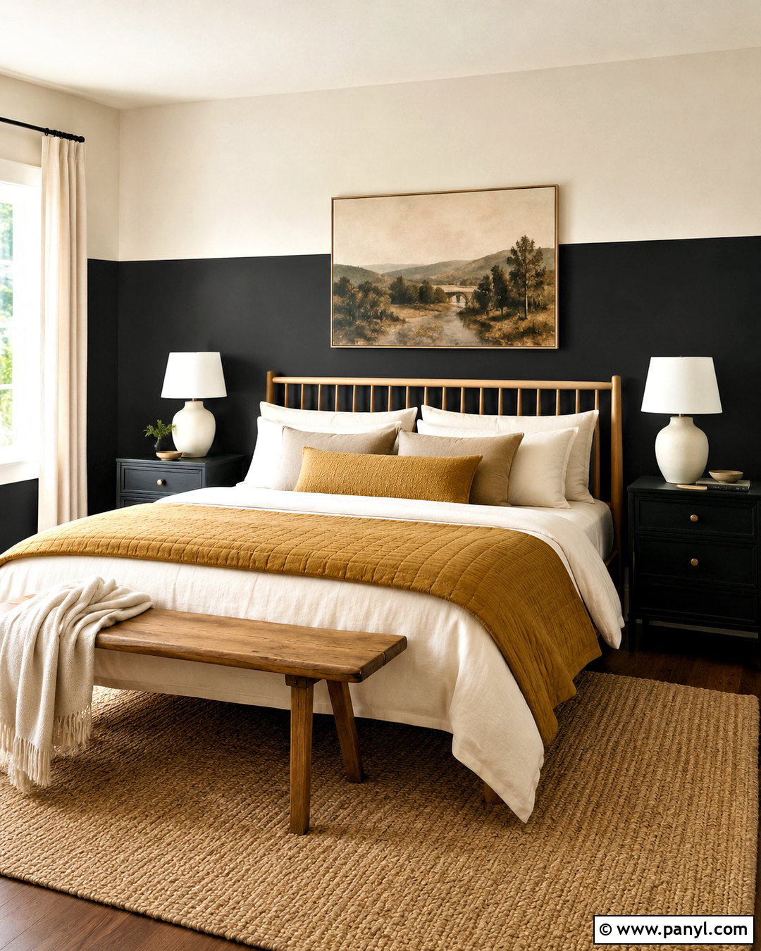 Black Half Wall Bedroom - 20 black wall in bedroom ideas