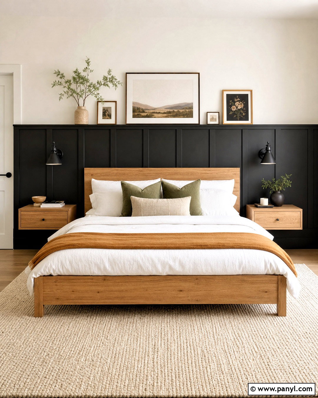 Black Half Wall Panel Bedroom - 20 black panel wall ideas