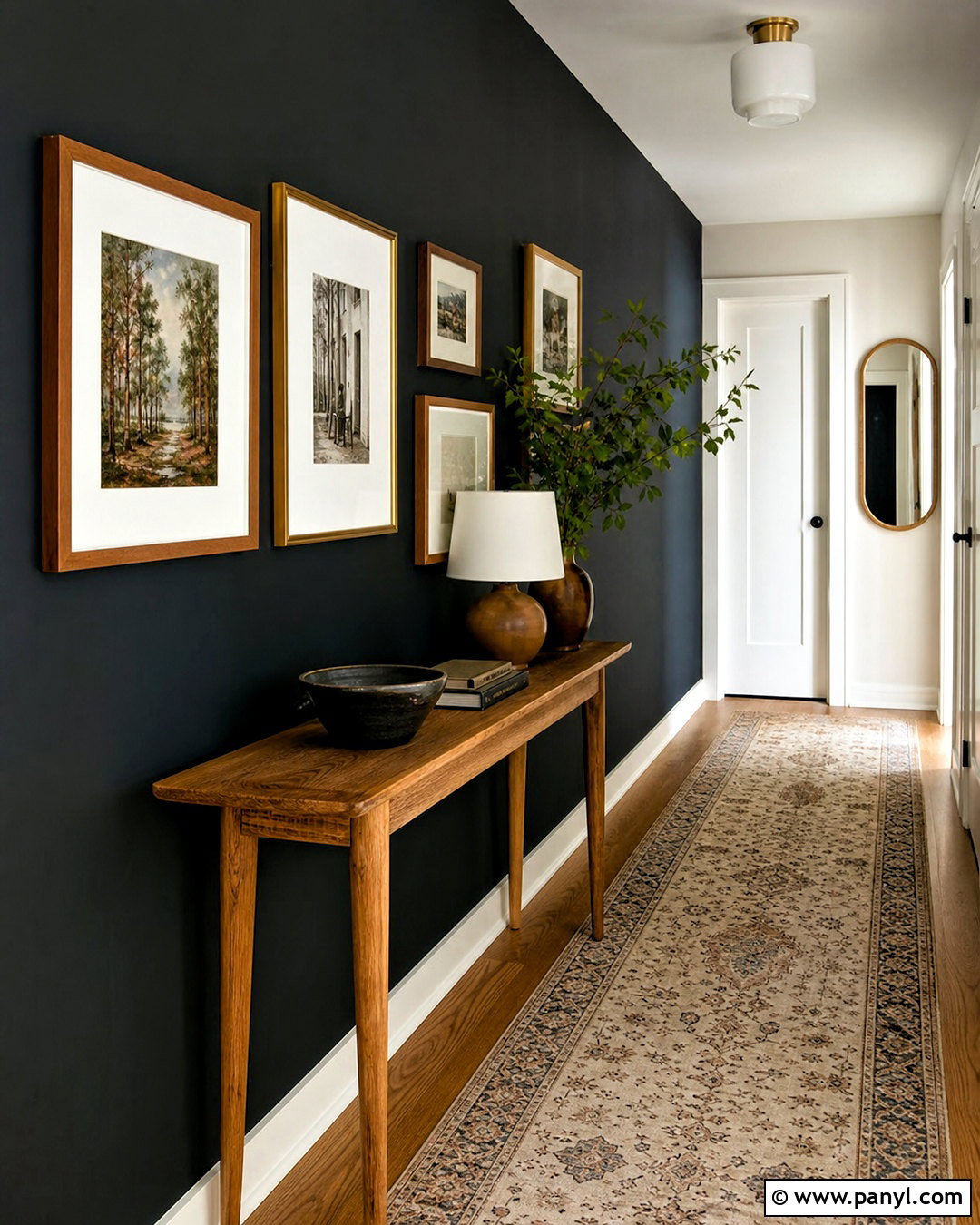 Black Hallway Wall - 20 black wall background ideas
