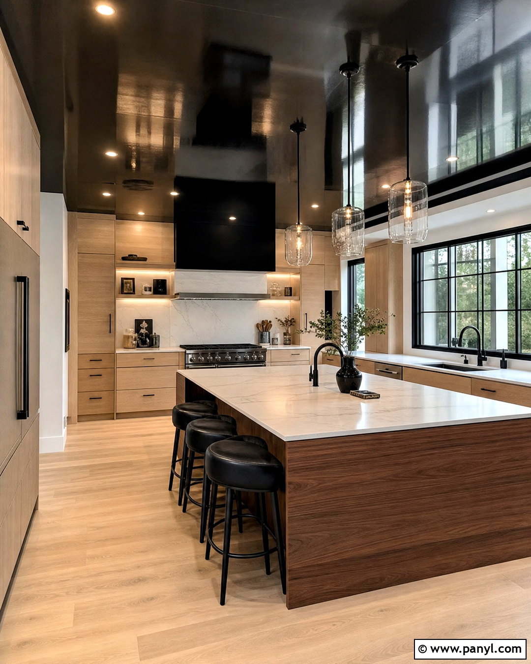Black High Gloss Kitchen Ceiling - 20 high gloss ceiling ideas