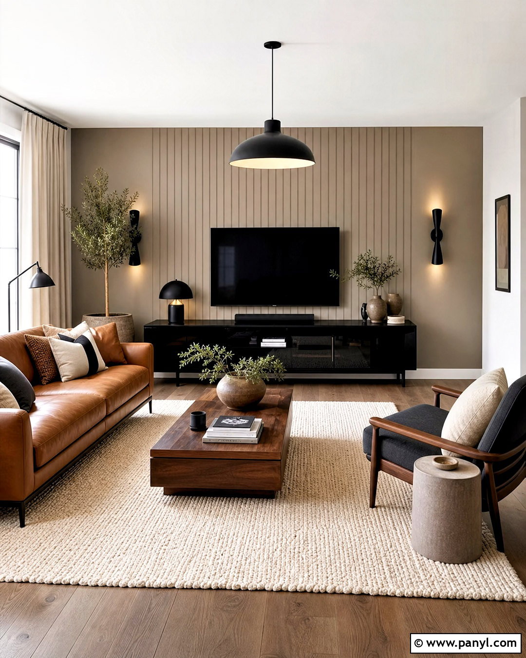 Black High Gloss Media Console - 20 high gloss furniture ideas