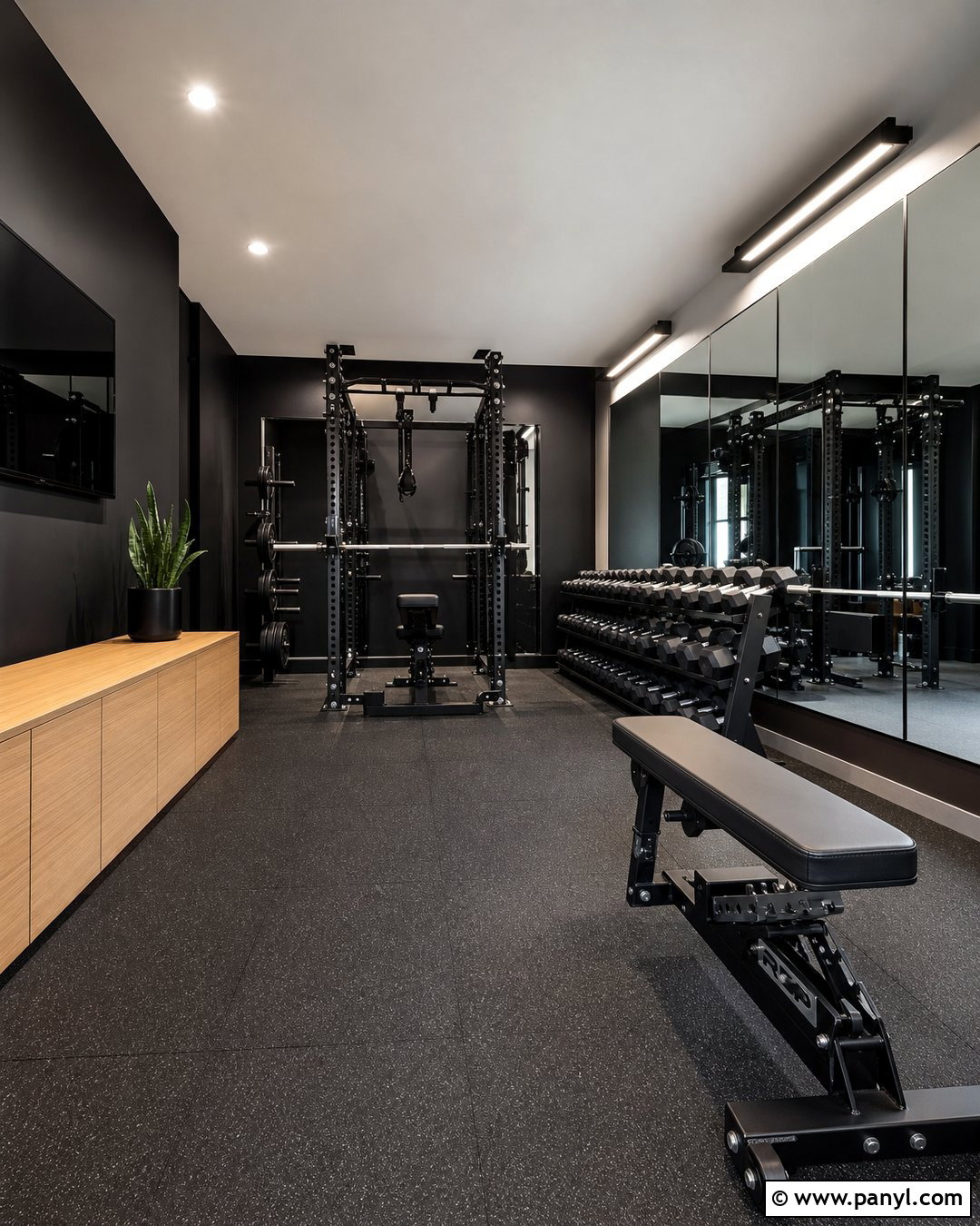 25 Black Walls Home Gym Ideas for a Bold, Stylish Space
