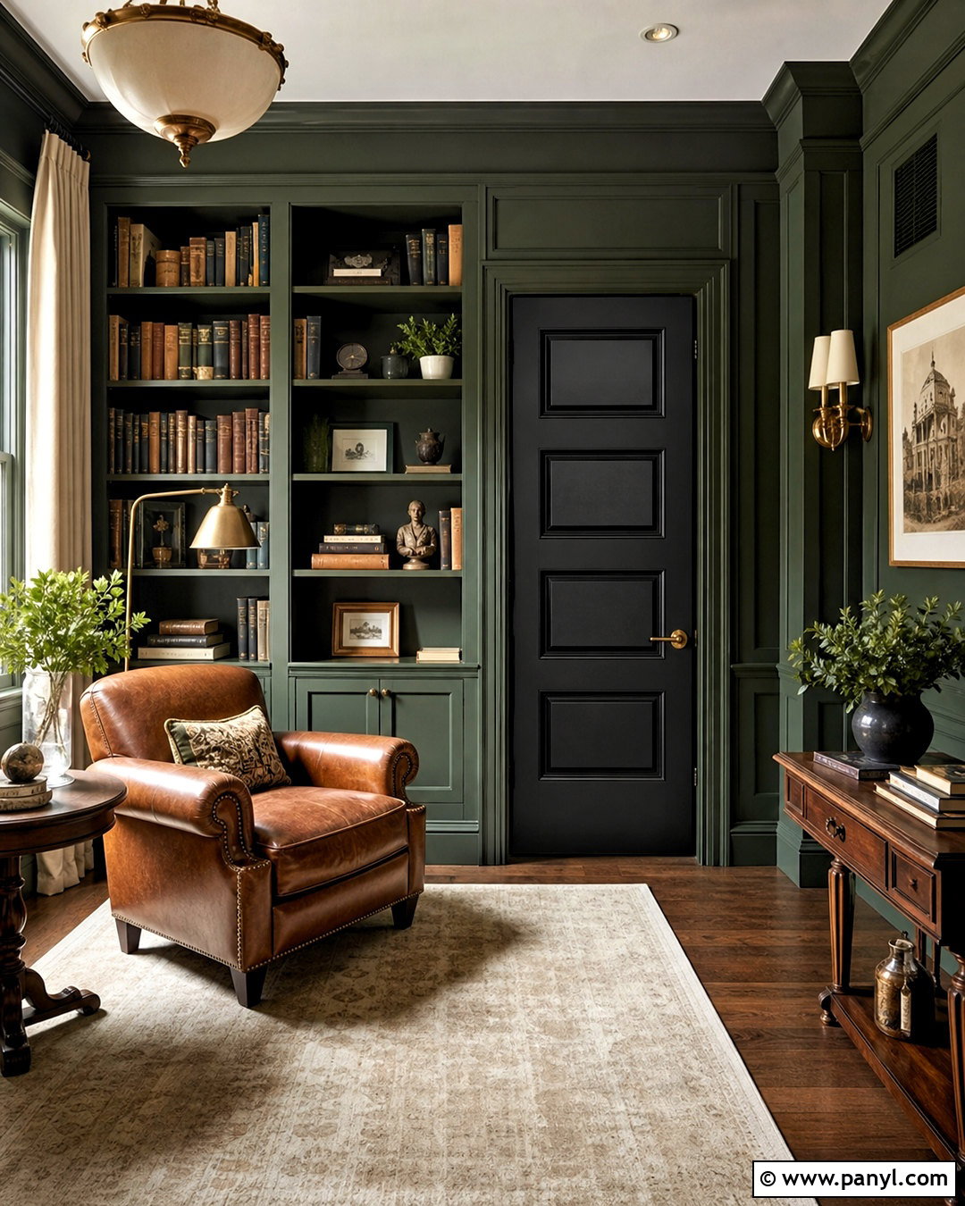 Black Indoor Door With Dark Walls - 20 black indoor doors