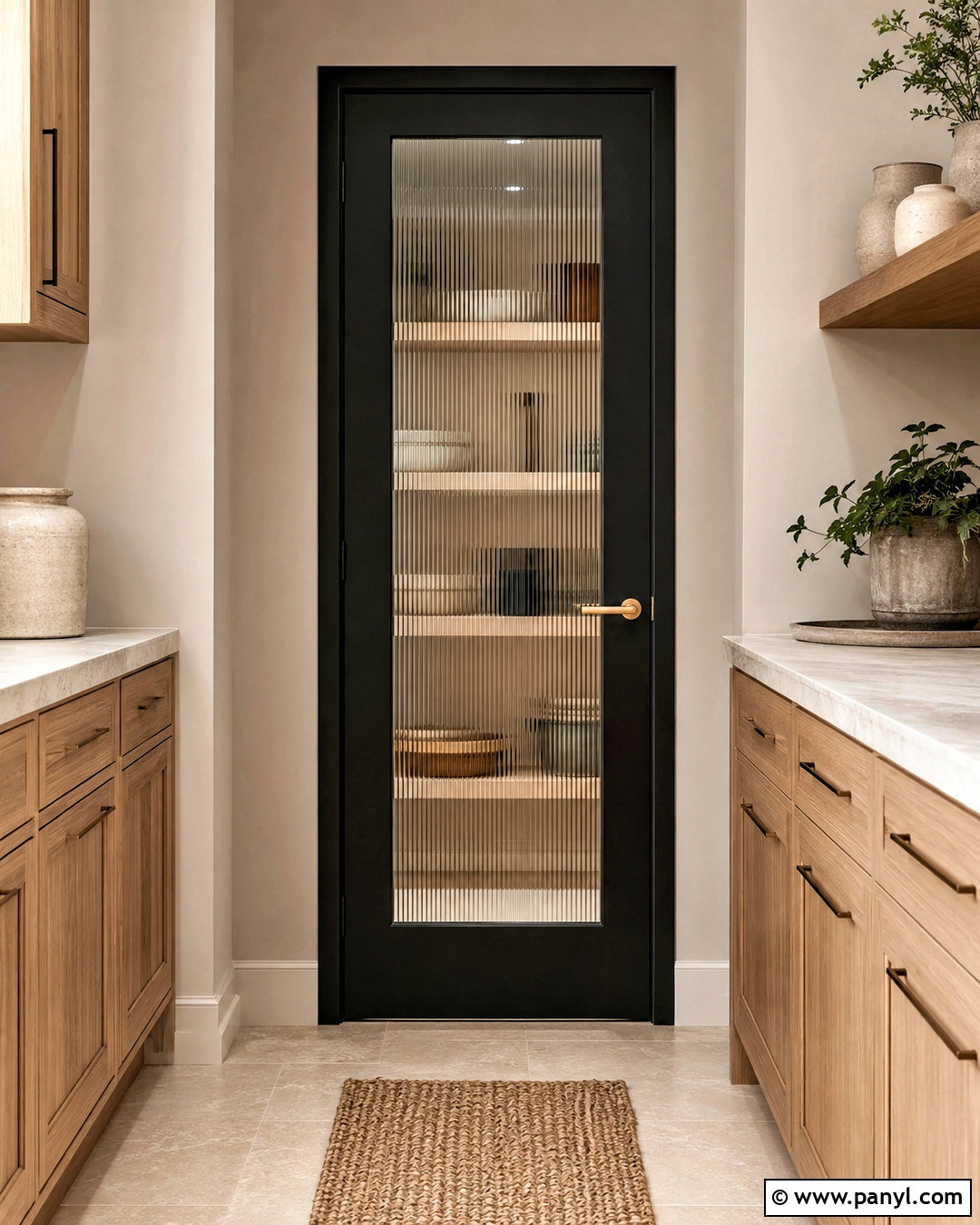 Black Interior Door With Reeded Glass - 20 dark doors interior ideas