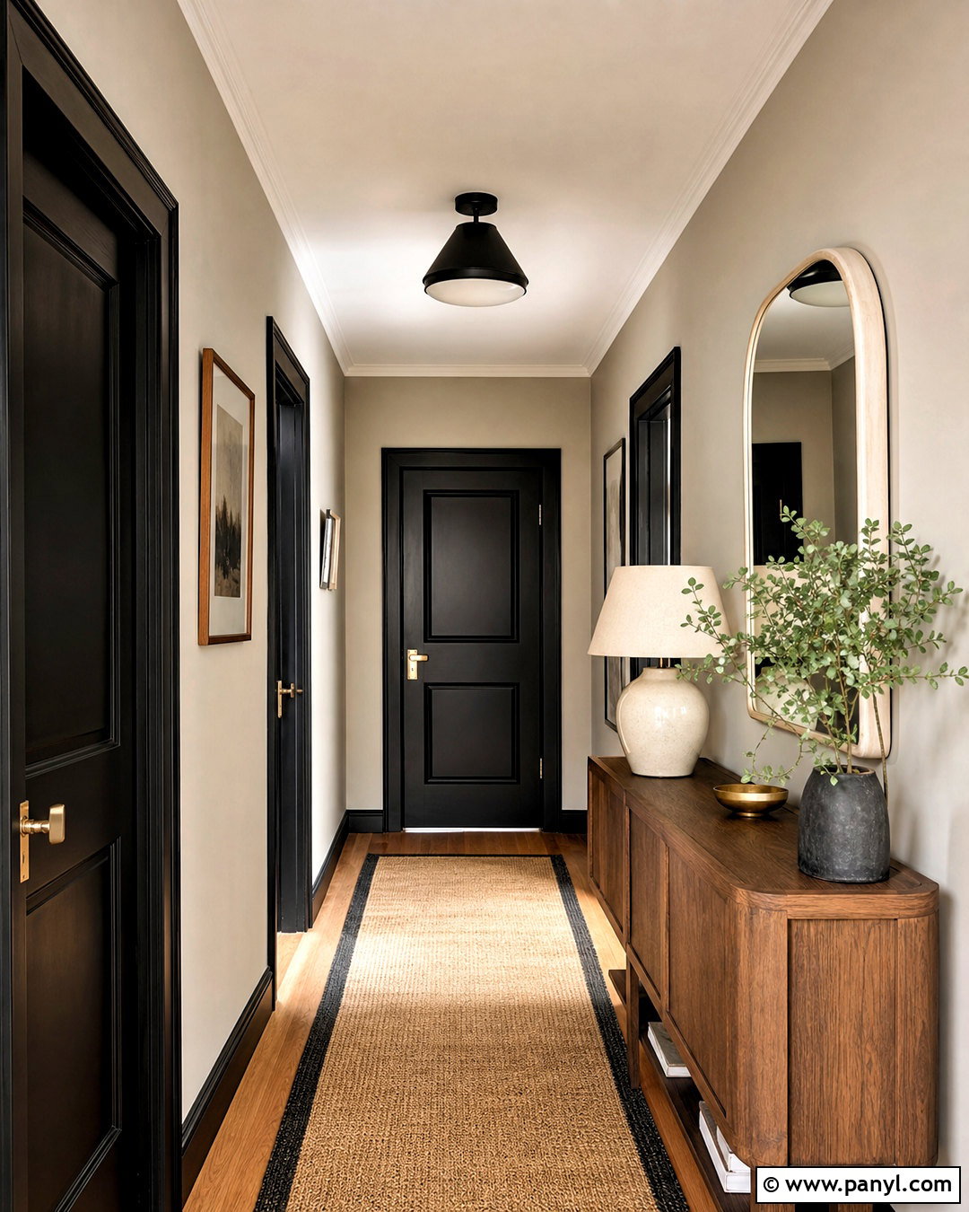 Black Interior Doors With Greige Walls - 20 black interior doors with black trim ideas