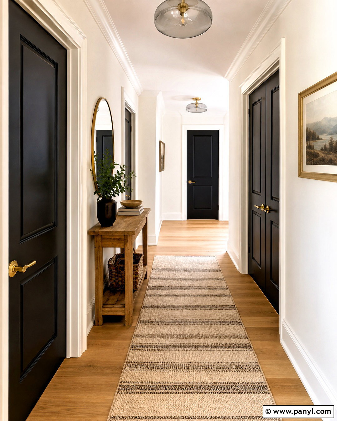 Black Interior Doors With White Walls - 20 painted interior doors colour schemes
