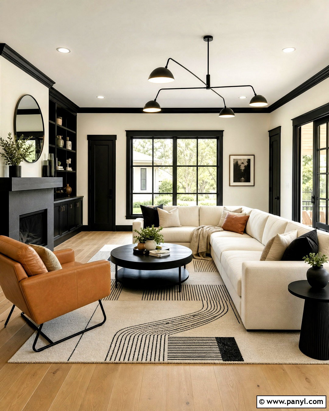 Black Interior Trim With White Walls - 20 interior trim ideas