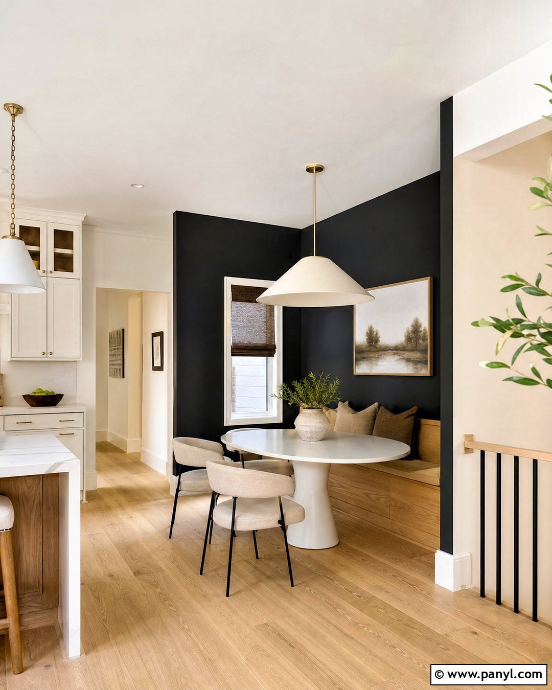 Black Kitchen Dining Nook Wall - 20 black kitchen wall ideas