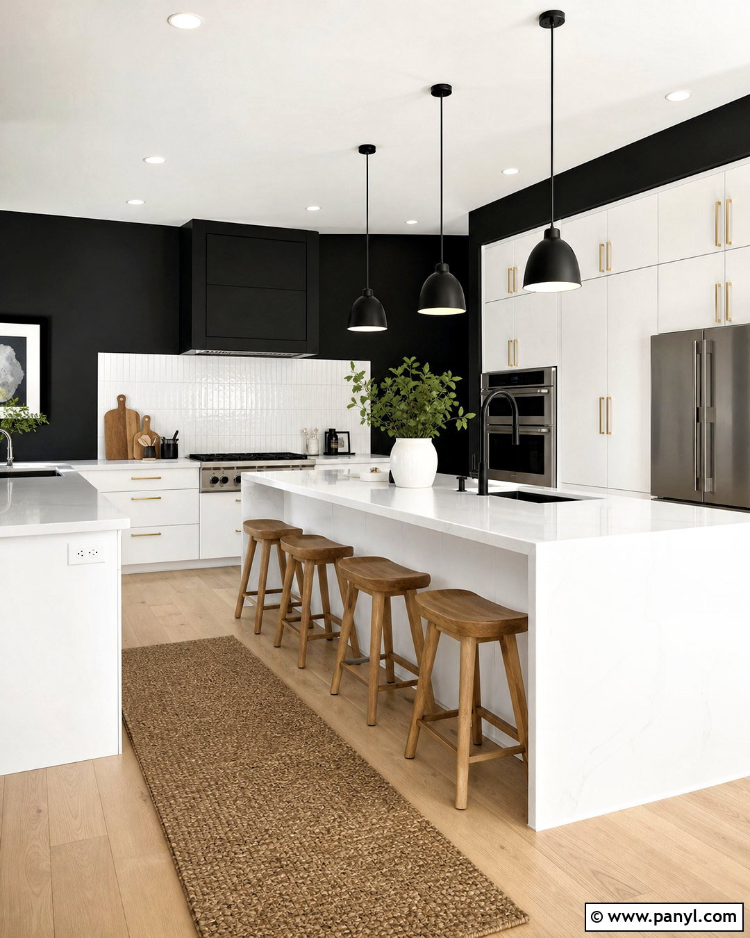 Black Kitchen Paint - 20 kitchen paint colors with white cabinets