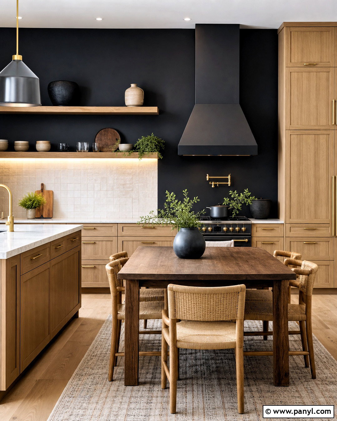 Black Kitchen Wall - 20 black wall background ideas