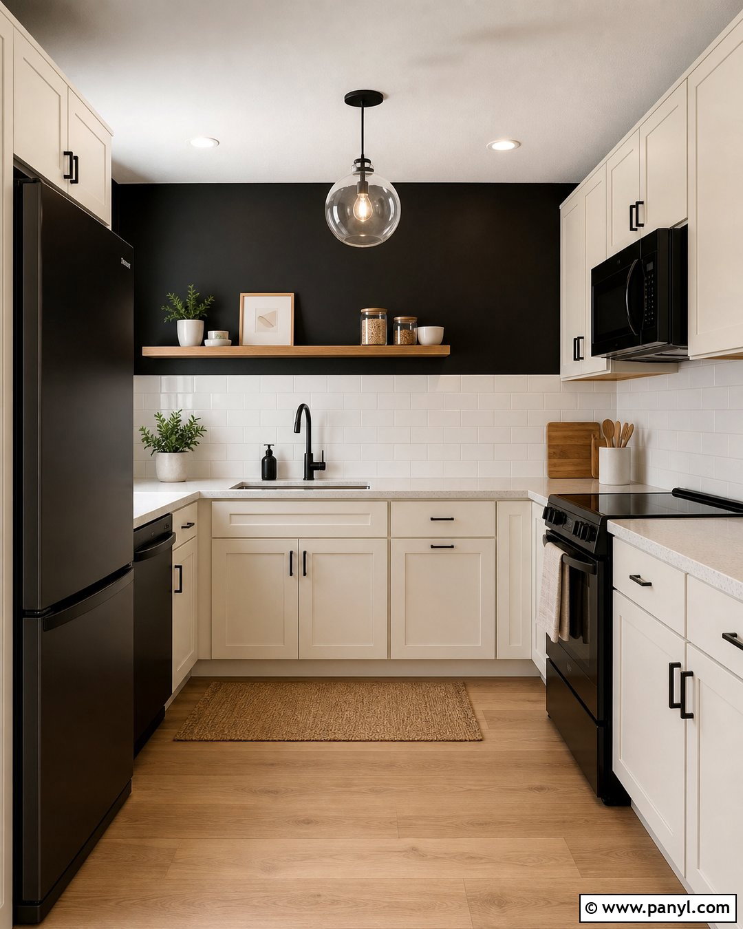Black Kitchen Walls In A Small Kitchen - 30 black walls kitchen ideas